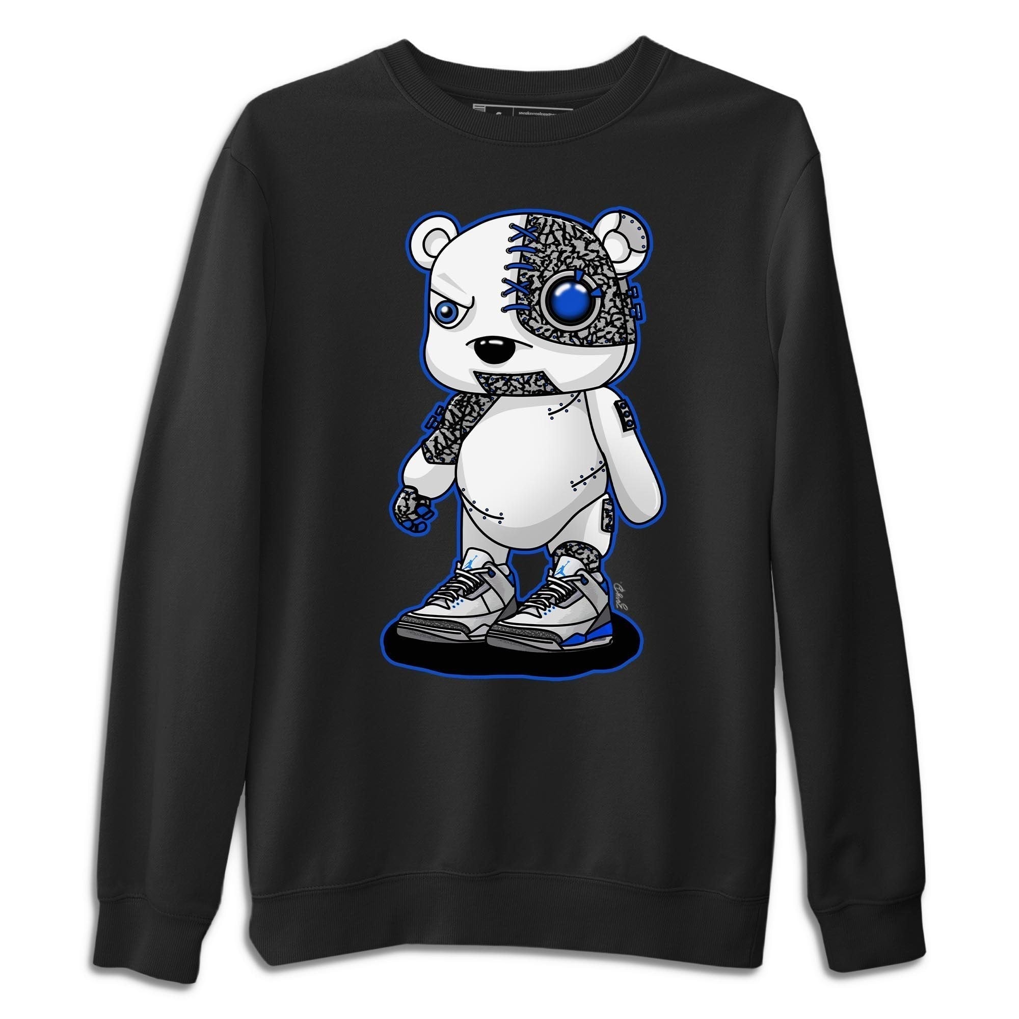 Cyborg Bear Unisex Tops - Air Jordan 3 Racer Blue