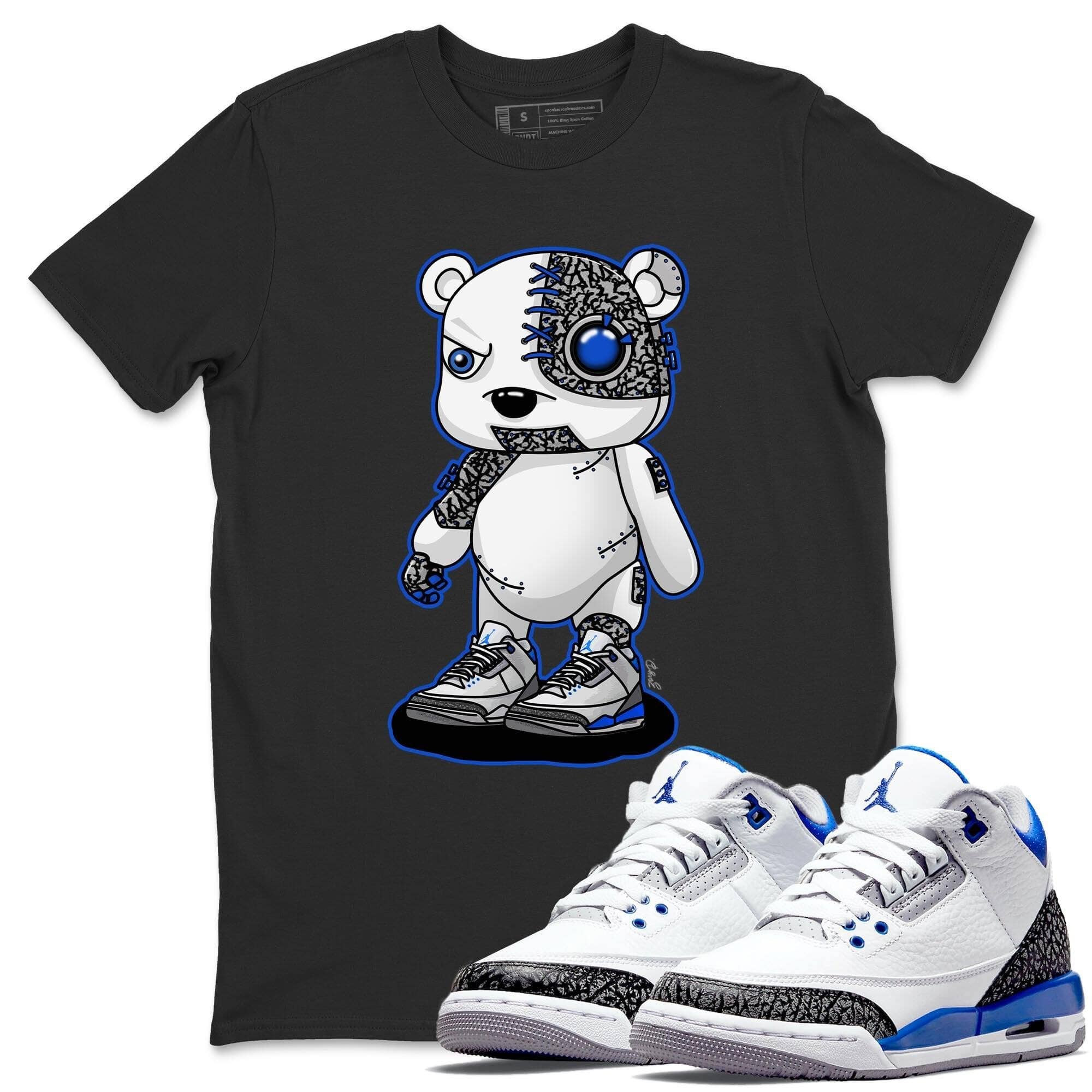 Cyborg Bear Unisex Tops - Air Jordan 3 Racer Blue