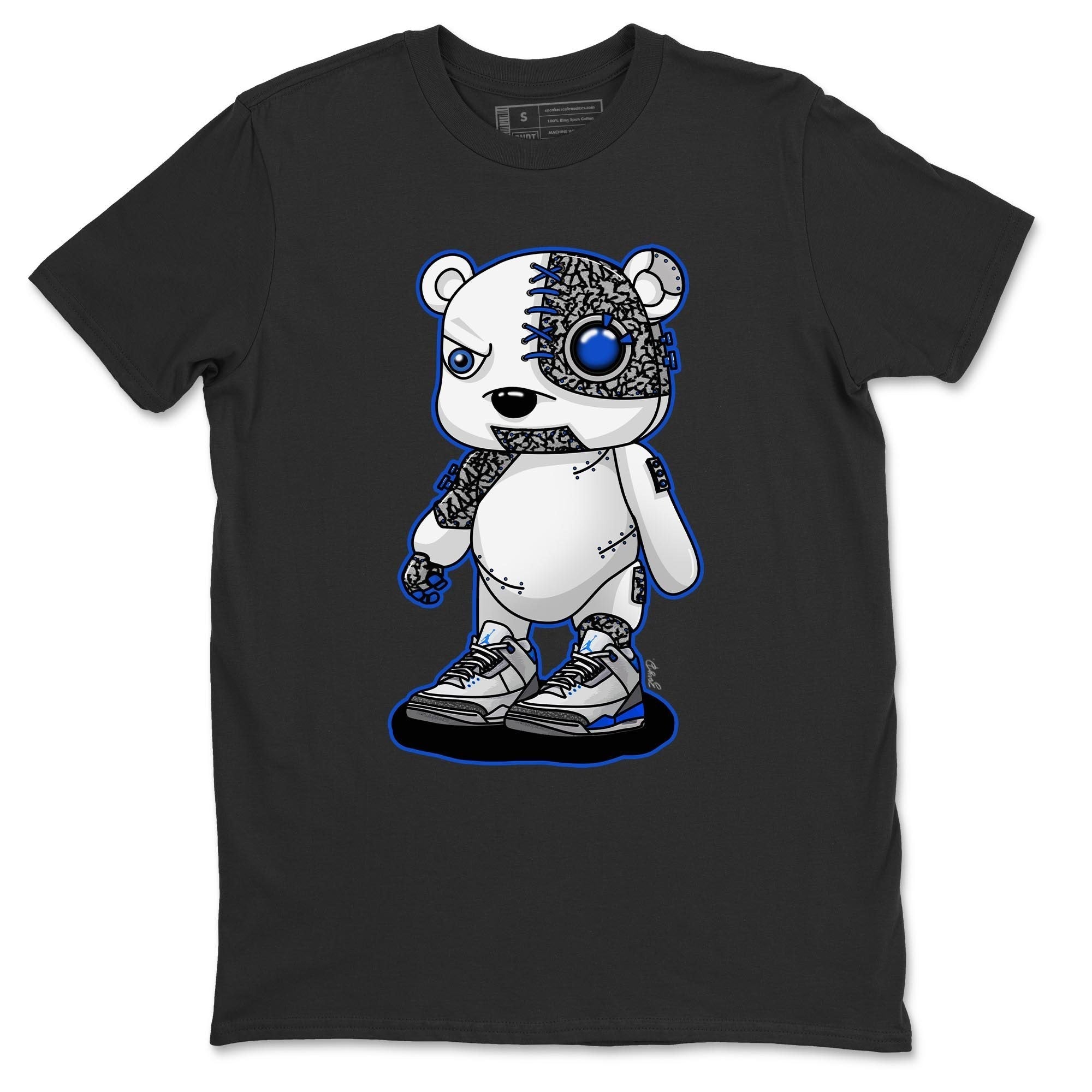 Cyborg Bear Unisex Tops - Air Jordan 3 Racer Blue