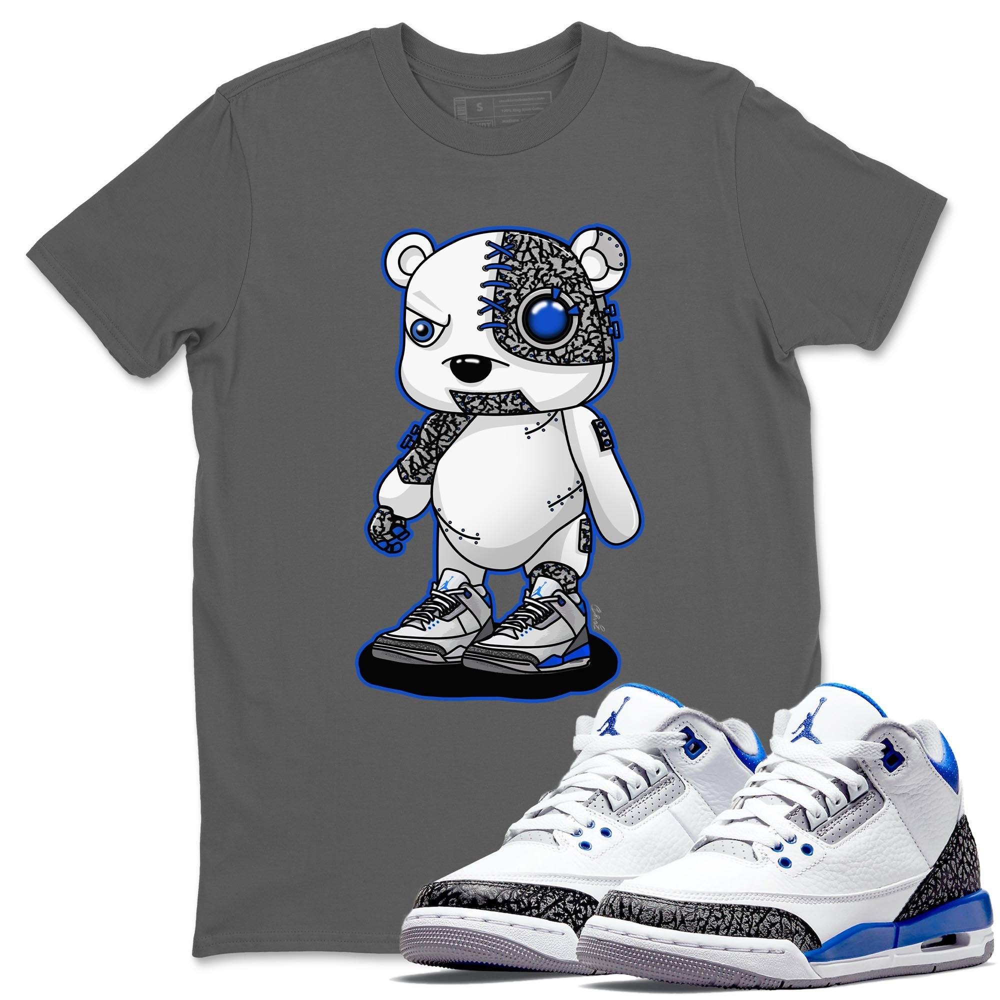 Cyborg Bear Unisex Tops - Air Jordan 3 Racer Blue