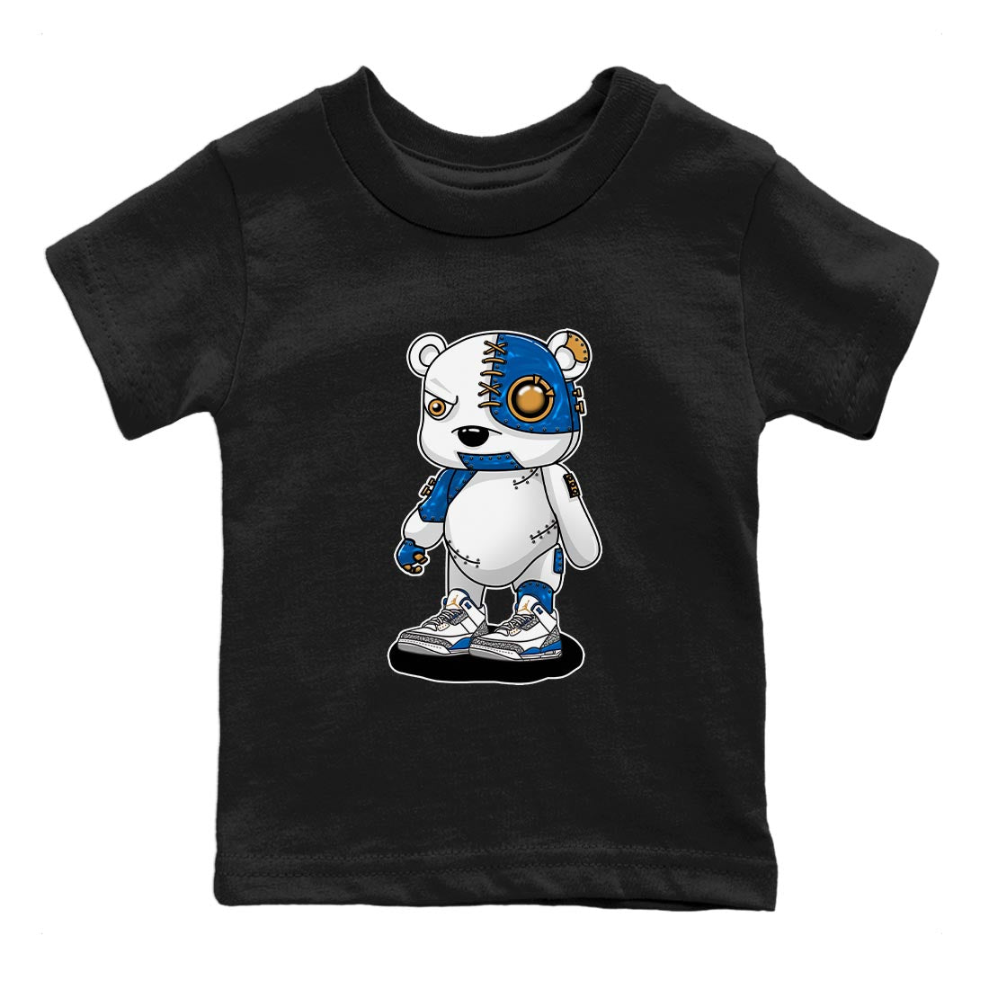 Cyborg Bear Kids Tops - Air Jordan 3 Wizards
