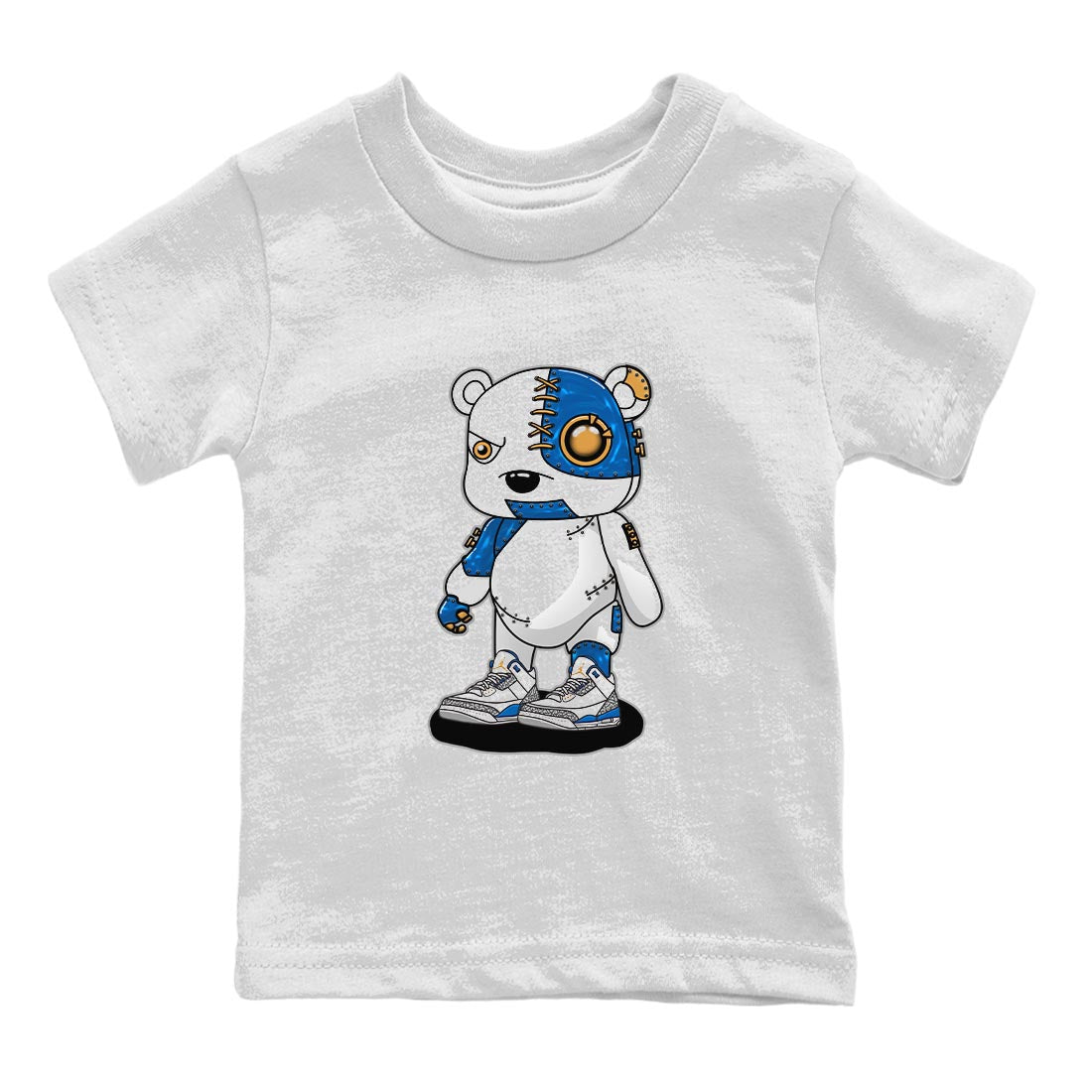 Cyborg Bear Kids Tops - Air Jordan 3 Wizards