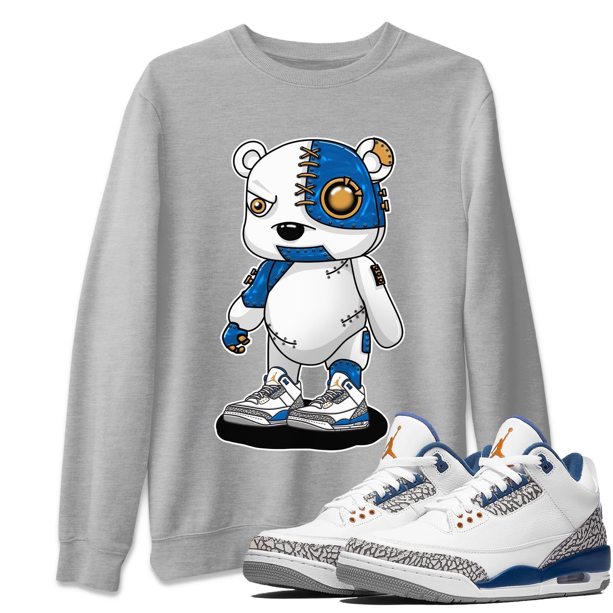 Cyborg Bear Unisex Tops - Air Jordan 3 Wizards