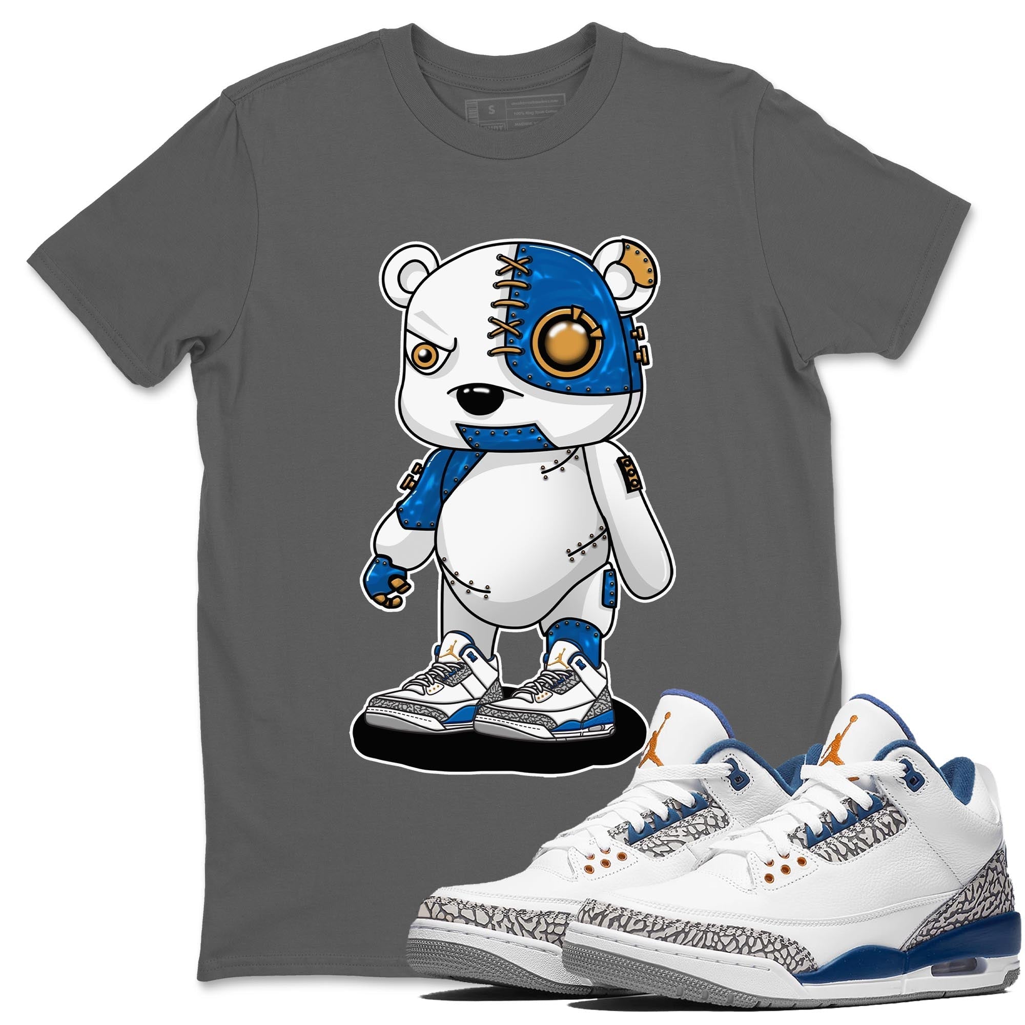 Cyborg Bear Unisex Tops - Air Jordan 3 Wizards