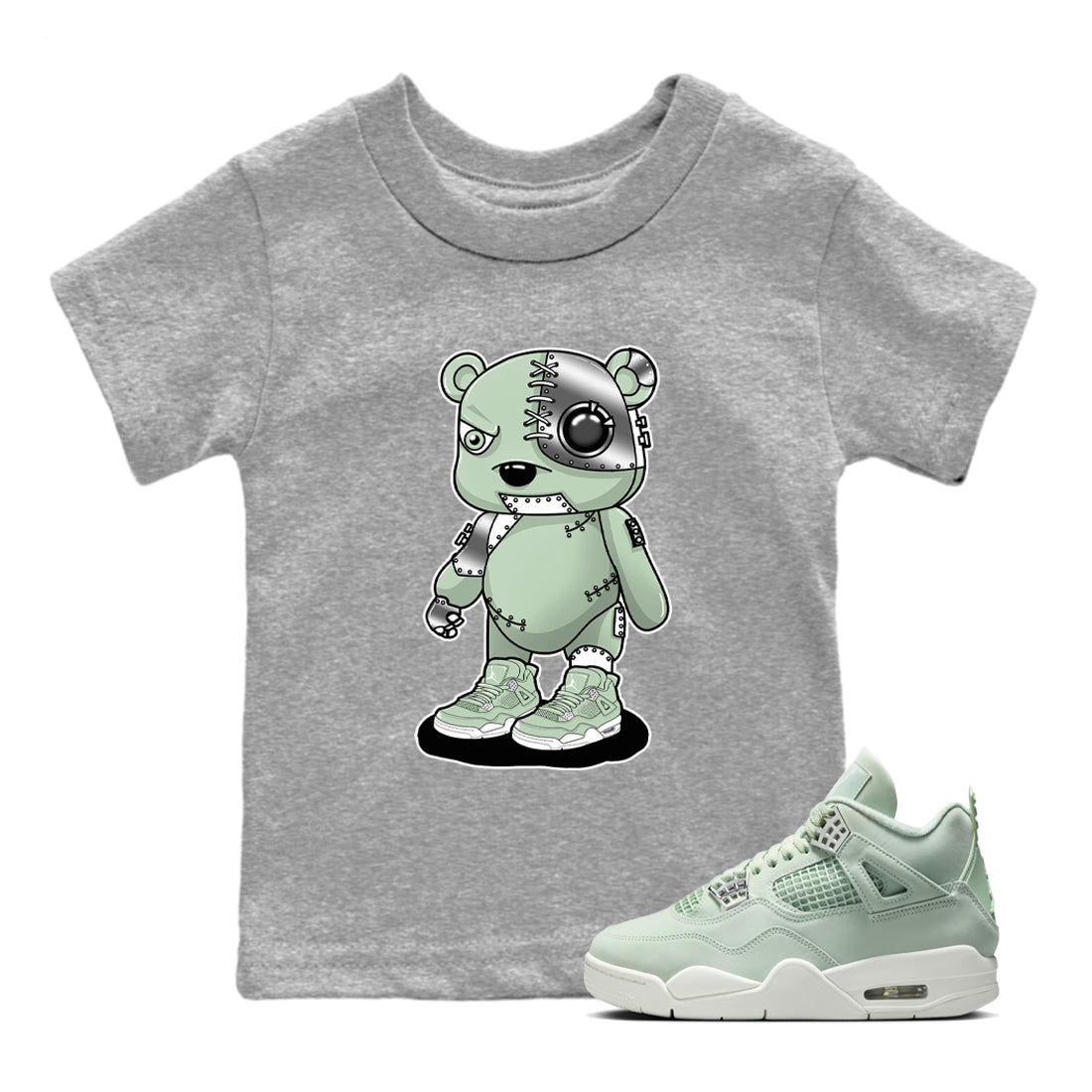 Cyborg Bear snkmatch Tees Kids - Air Jordan 4 Abundance