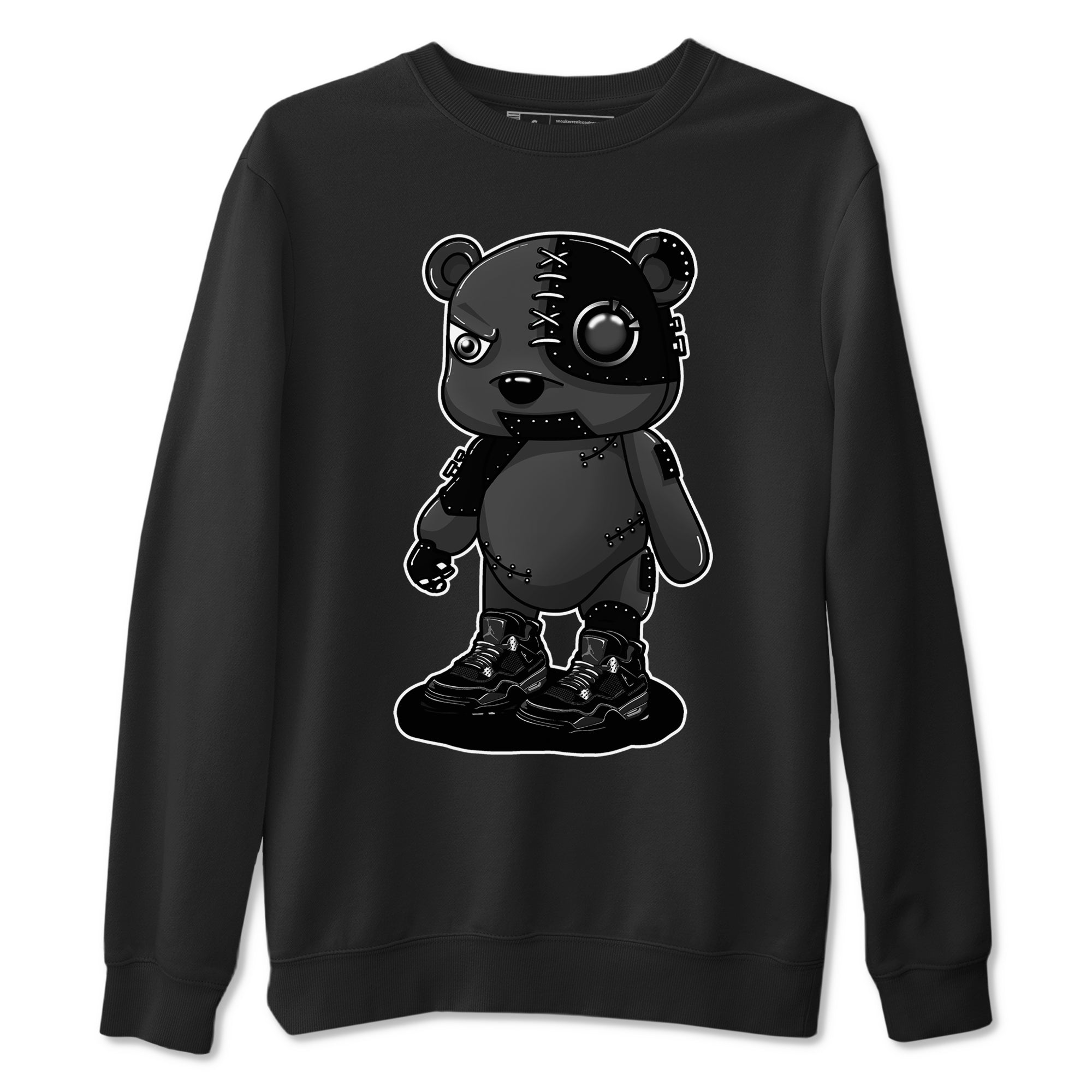 Cyborg Bear snkmatch Tees - Air Jordan 4 Black Cat