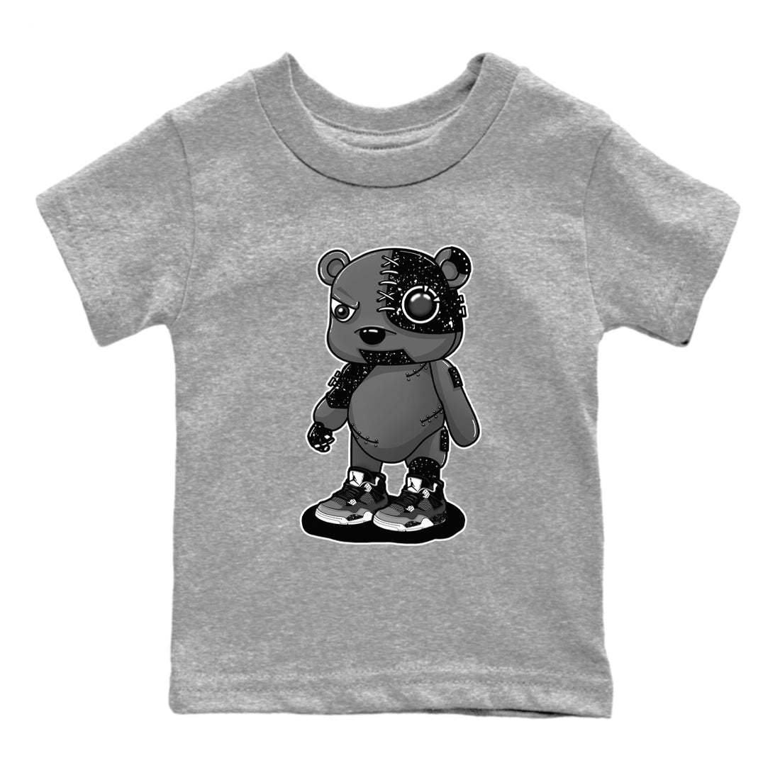 Cyborg Bear snkmatch Tees Kids - Air Jordan 4 Fear