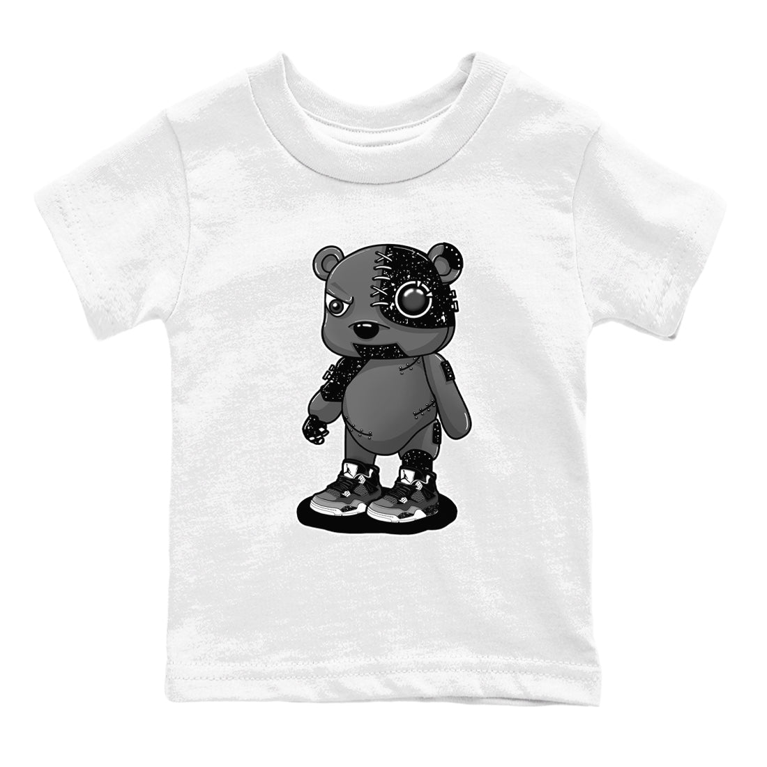 Cyborg Bear snkmatch Tees Kids - Air Jordan 4 Fear