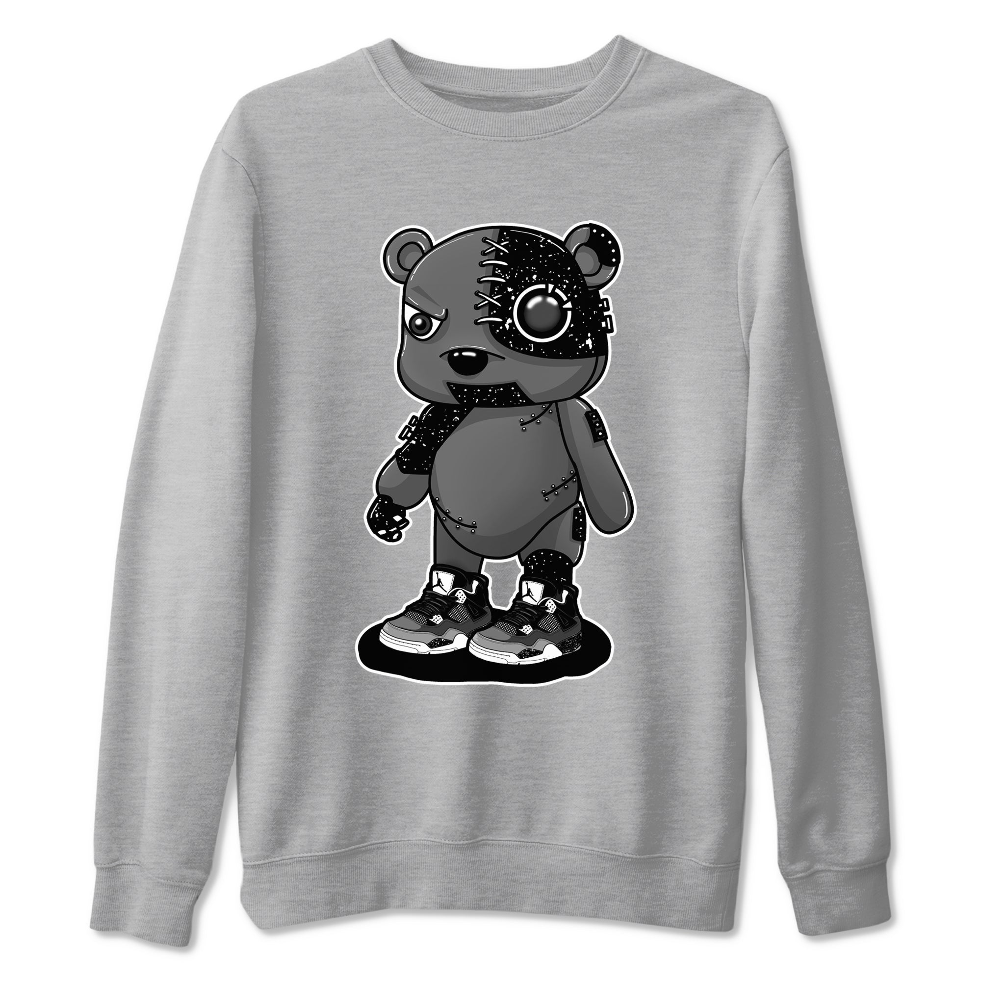 Cyborg Bear snkmatch Tees - Air Jordan 4 Fear