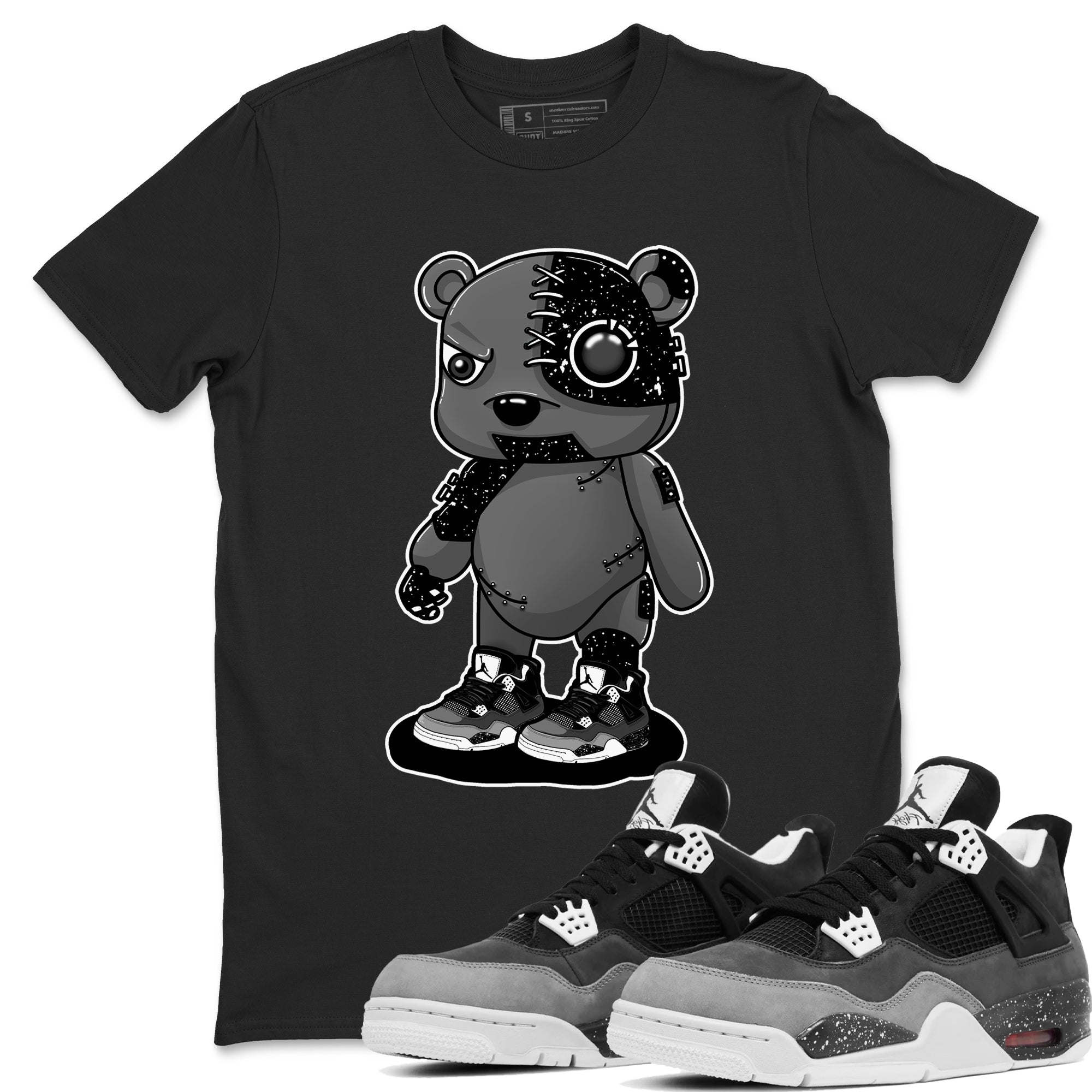 Cyborg Bear snkmatch Tees - Air Jordan 4 Fear