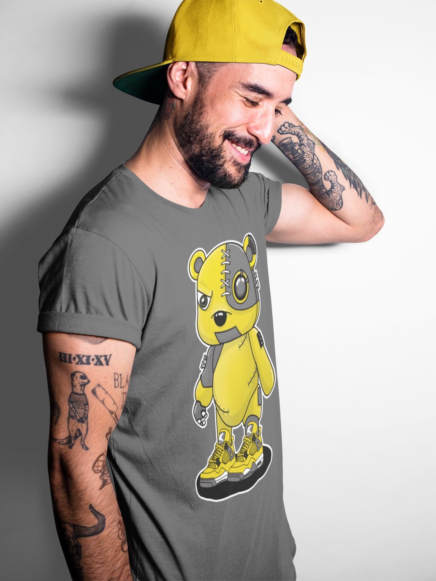 Cyborg Bear Unisex Tops - Air Jordan 4 Lightning
