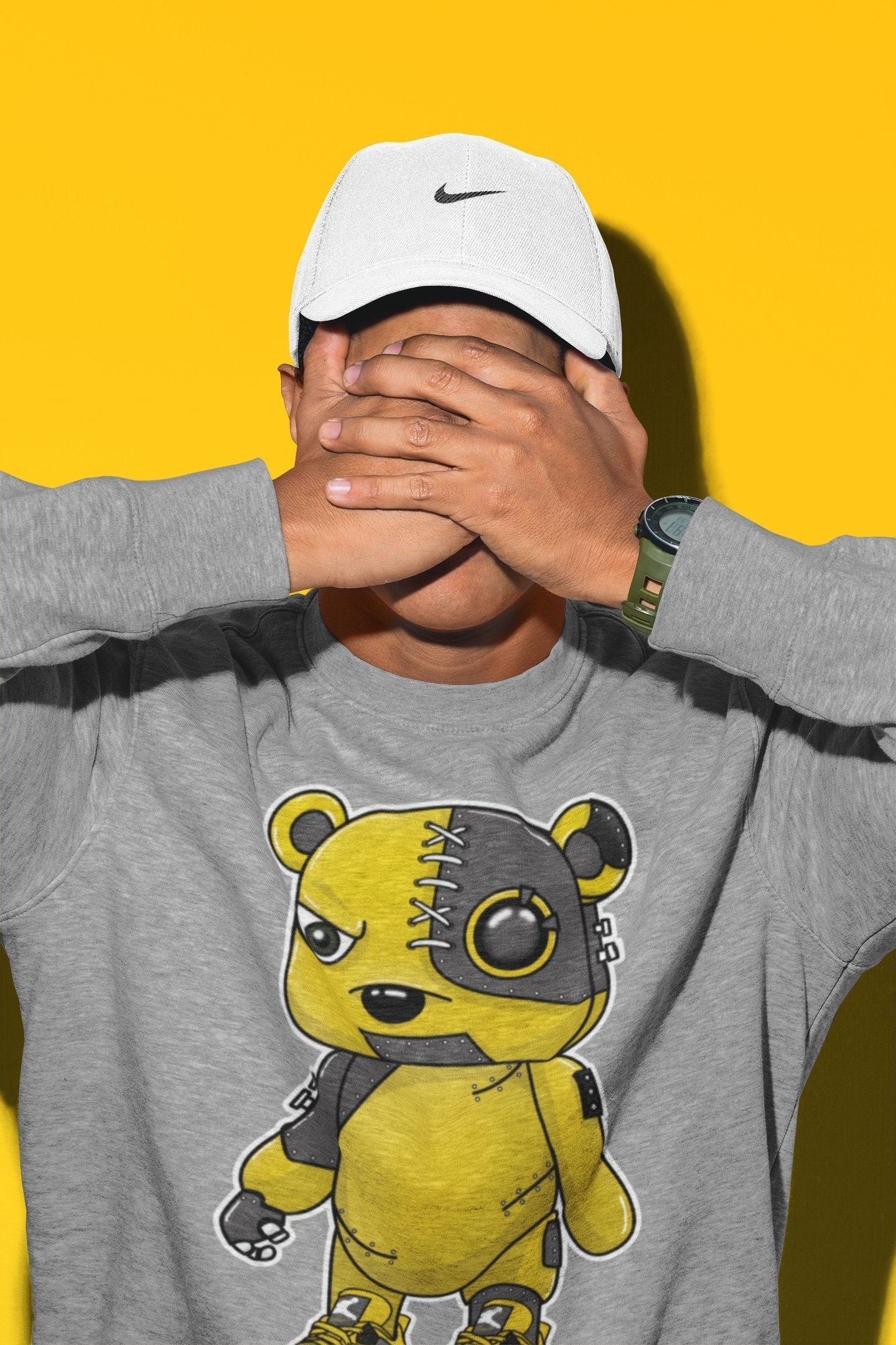 Cyborg Bear Unisex Tops - Air Jordan 4 Lightning