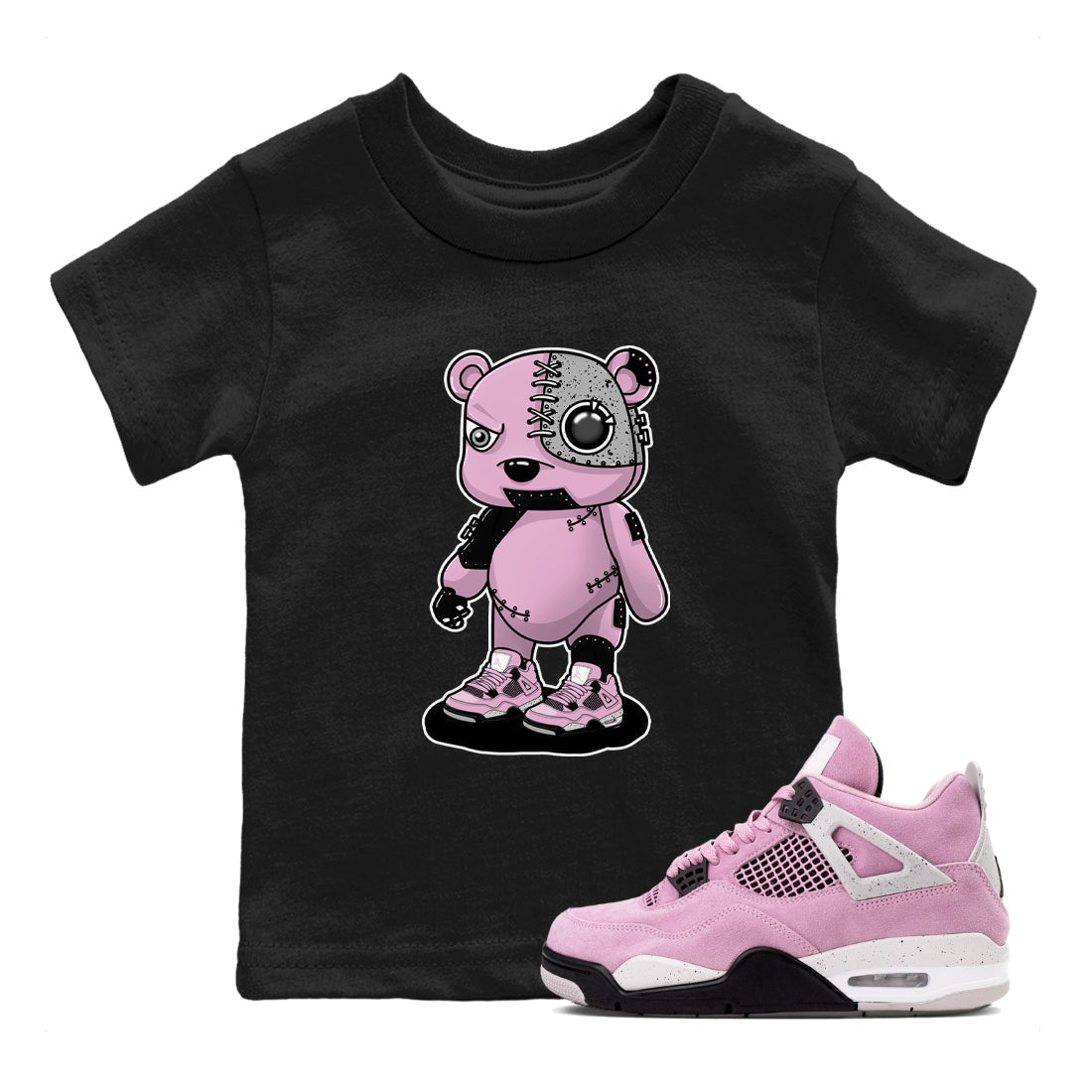 Cyborg Bear snkmatch Tees Kids - Air Jordan 4 Orchid