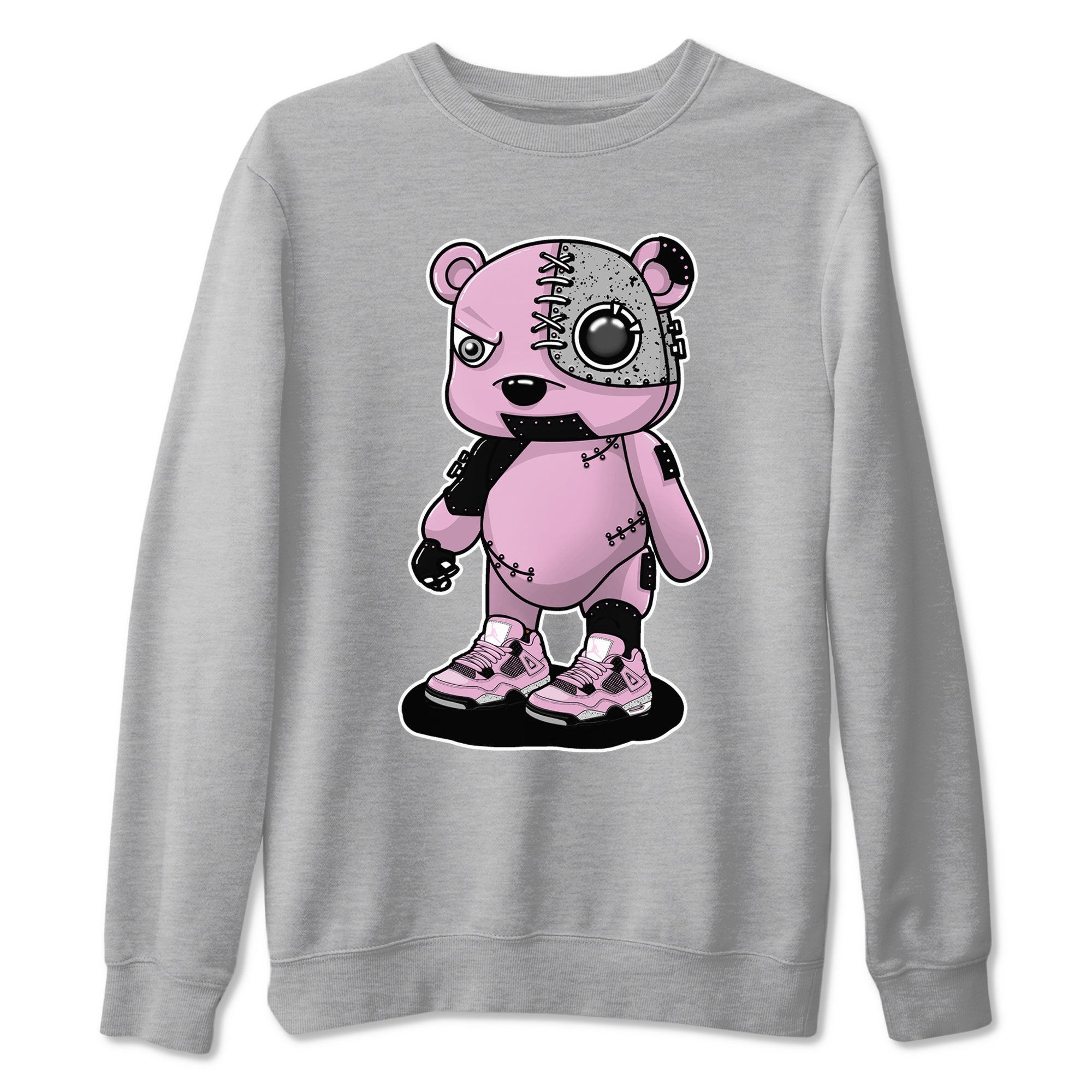 Cyborg Bear snkmatch Tees - Air Jordan 4 Orchid
