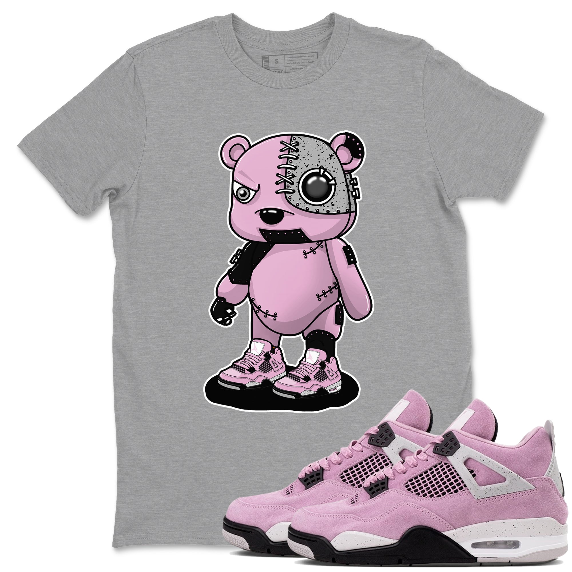 Cyborg Bear snkmatch Tees - Air Jordan 4 Orchid