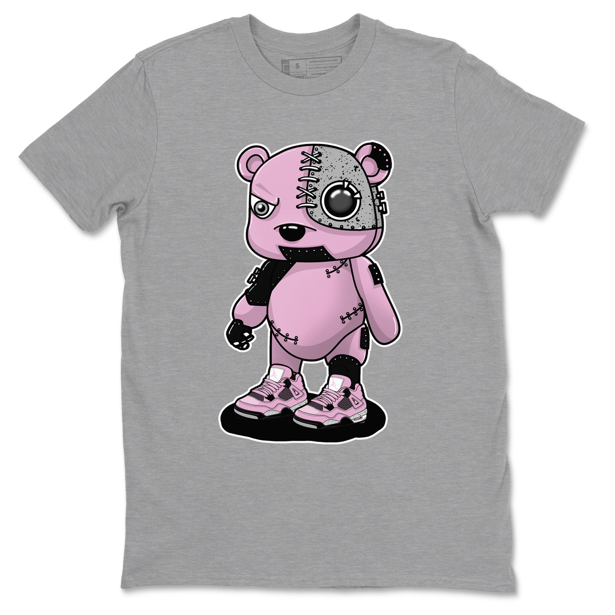 Cyborg Bear snkmatch Tees - Air Jordan 4 Orchid