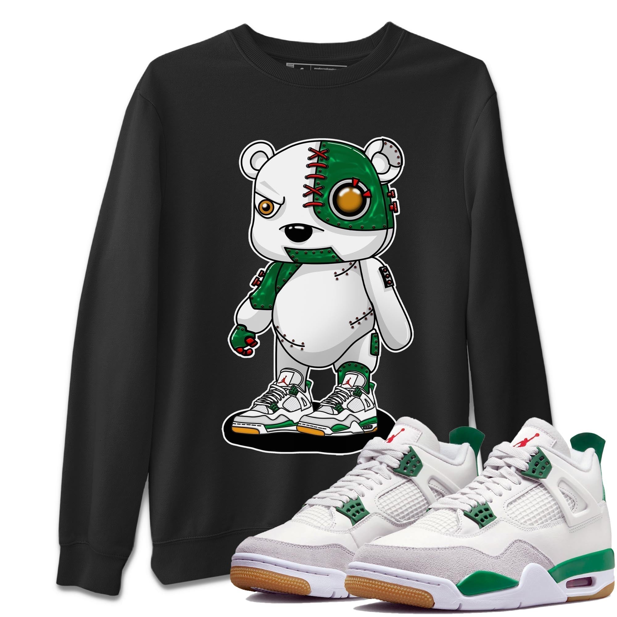 Cyborg Bear Unisex Tops - Air Jordan 4 Pine Green SB