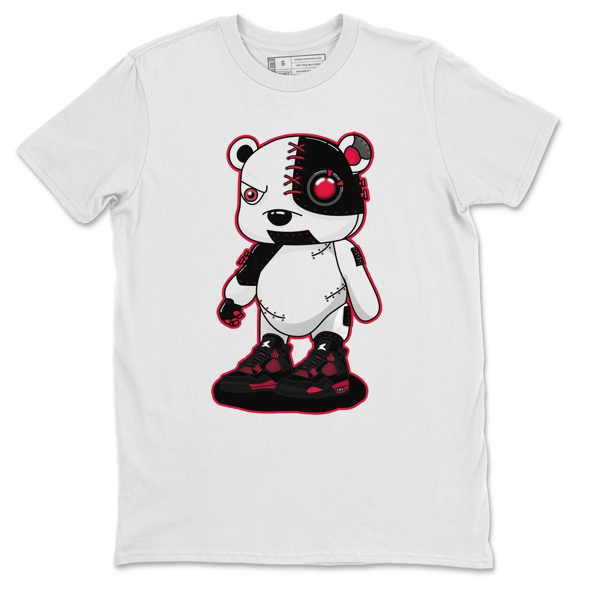 Cyborg Bear Unisex Tops - Air Jordan 4 Red Thunder