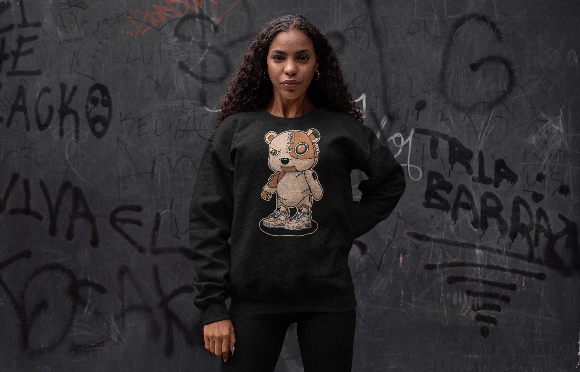 Cyborg Bear Unisex Tops - Air Jordan 4 Shimmer