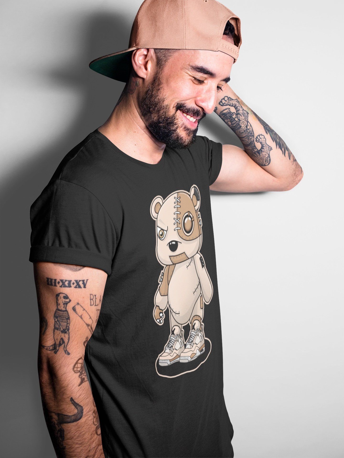 Cyborg Bear Unisex Tops - Air Jordan 4 Shimmer
