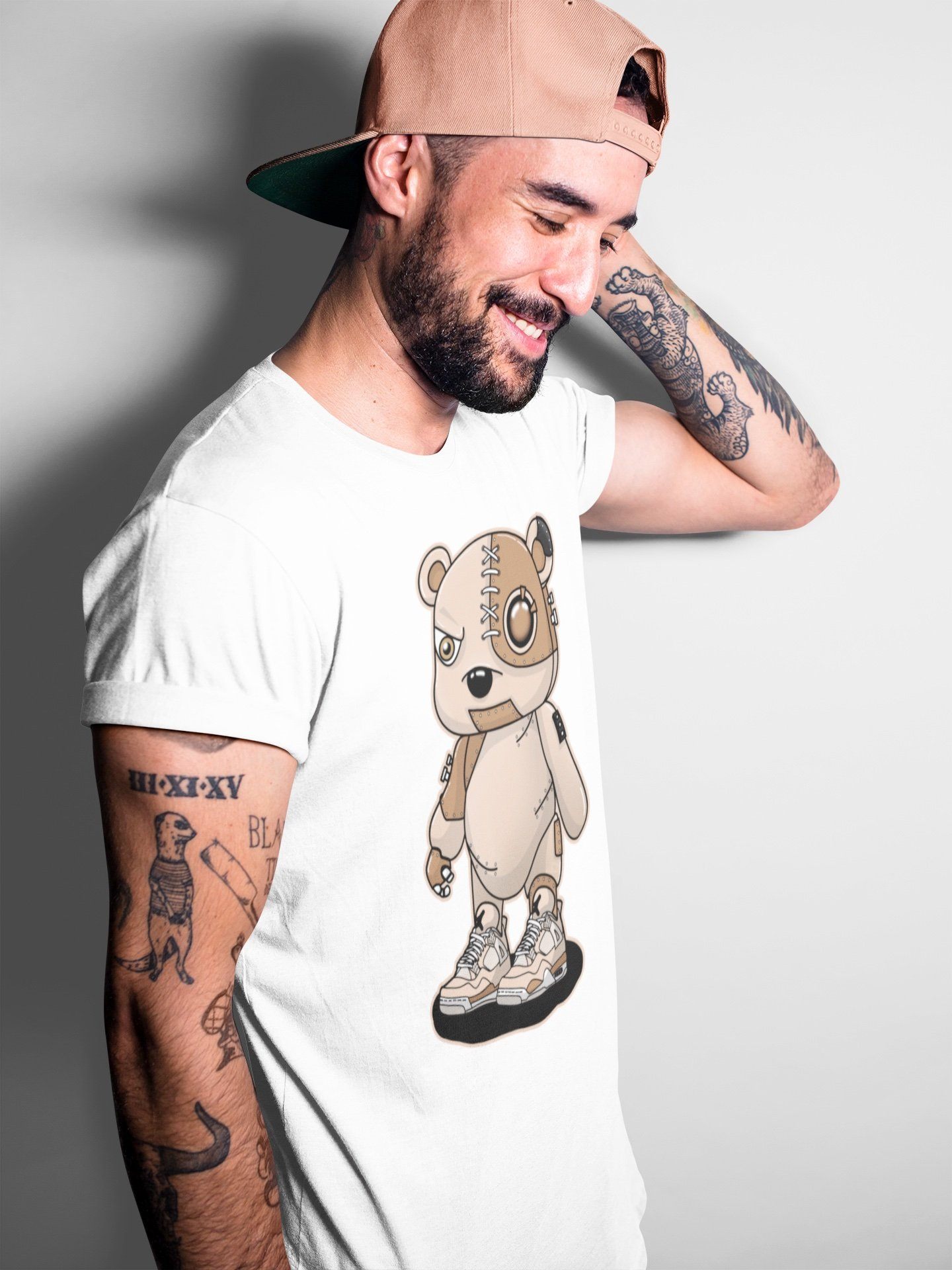 Cyborg Bear Unisex Tops - Air Jordan 4 Shimmer