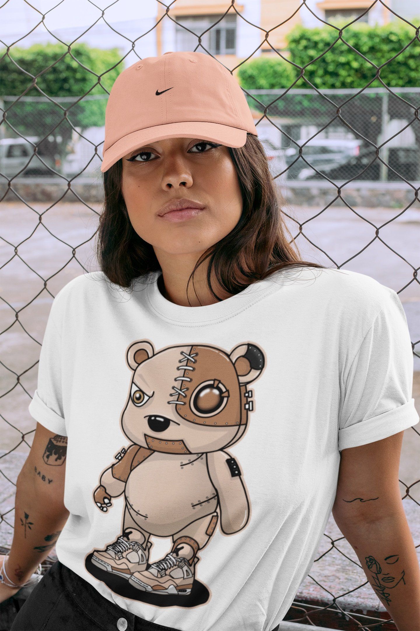 Cyborg Bear Unisex Tops - Air Jordan 4 Shimmer