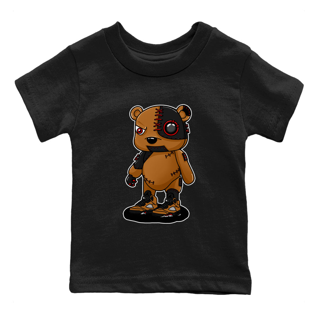 Cyborg Bear snkmatch Tees Kids - Air Jordan 5 Archaeo Brown