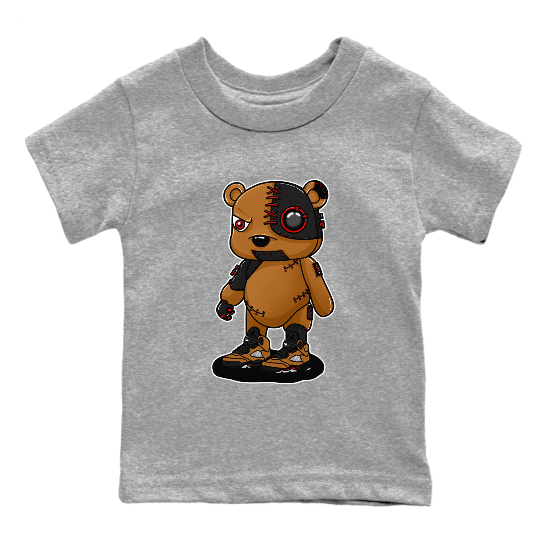 Cyborg Bear snkmatch Tees Kids - Air Jordan 5 Archaeo Brown