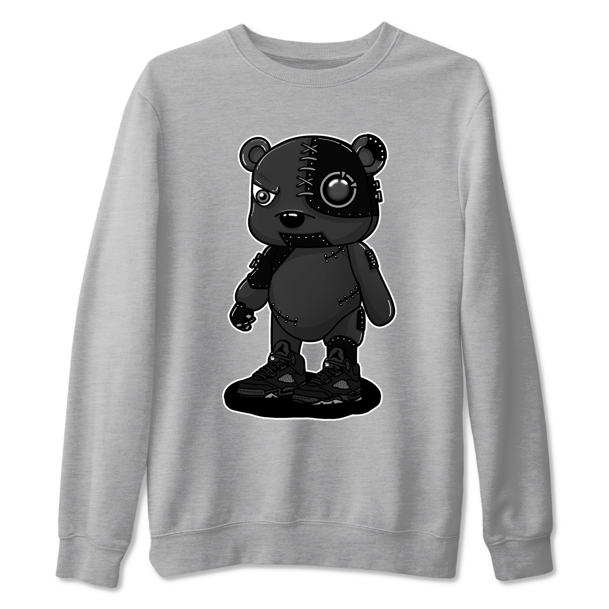Cyborg Bear snkmatch Tees - Air Jordan 5 Black Cat