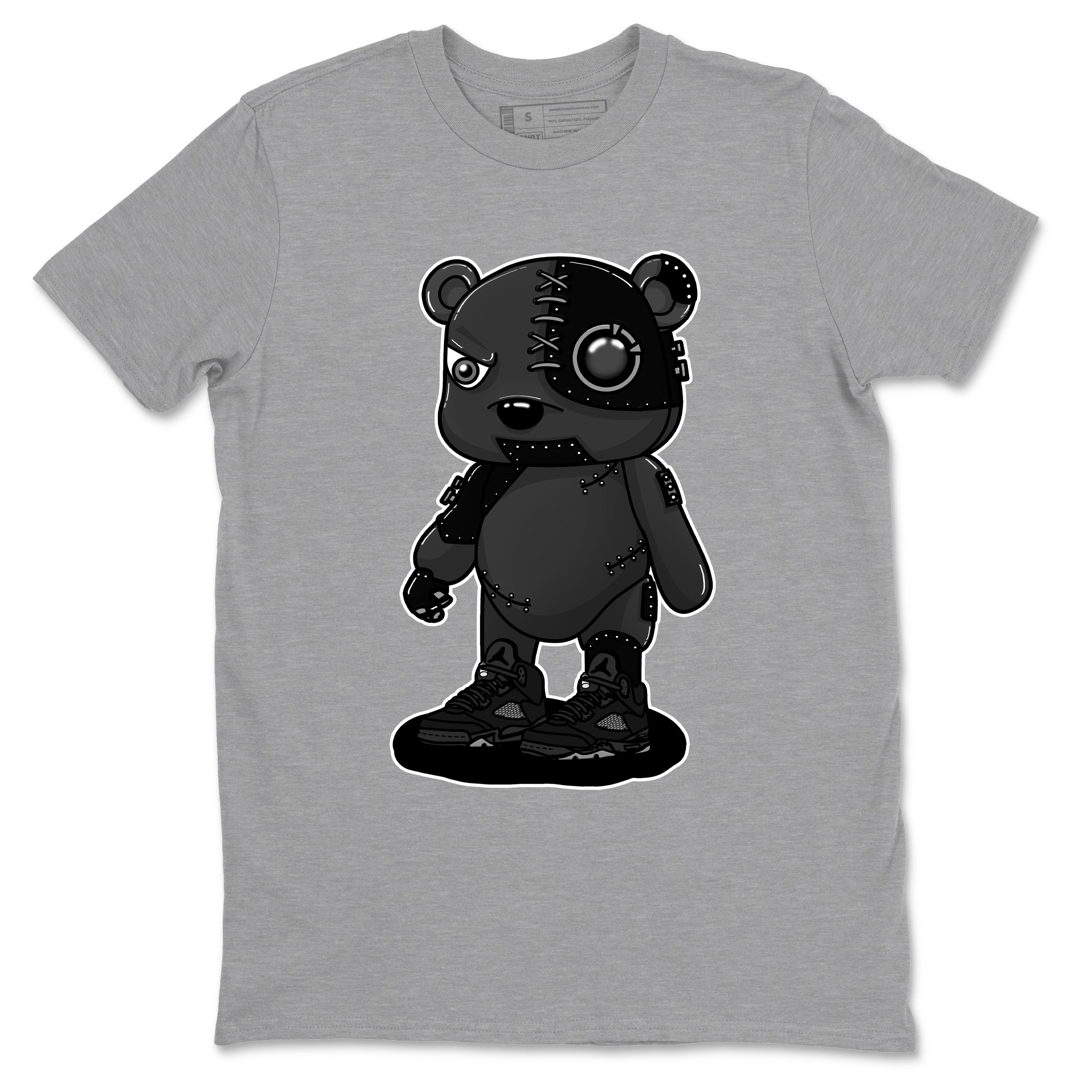Cyborg Bear snkmatch Tees - Air Jordan 5 Black Cat