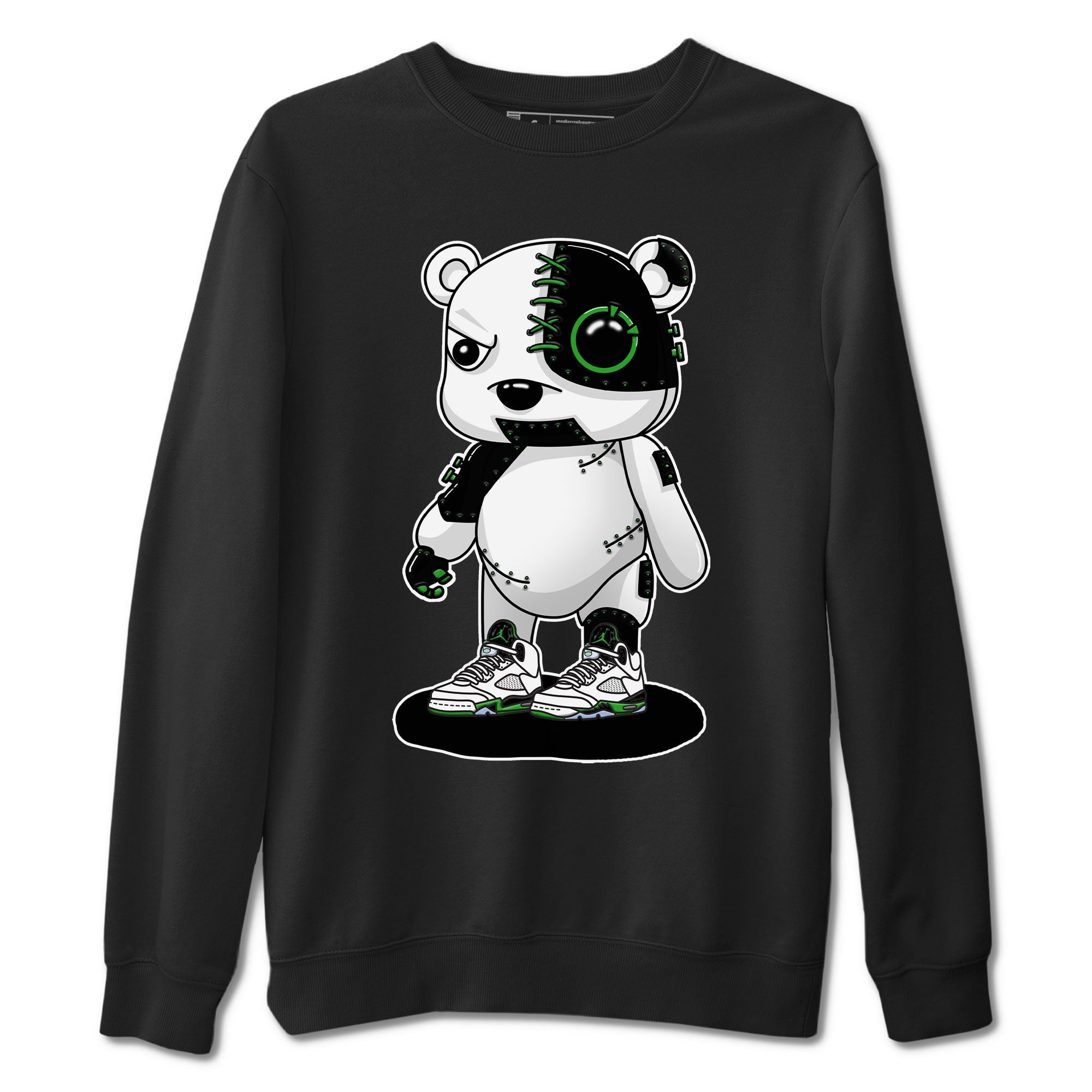 Cyborg Bear snkmatch Tees - Air Jordan 5 Lucky Green