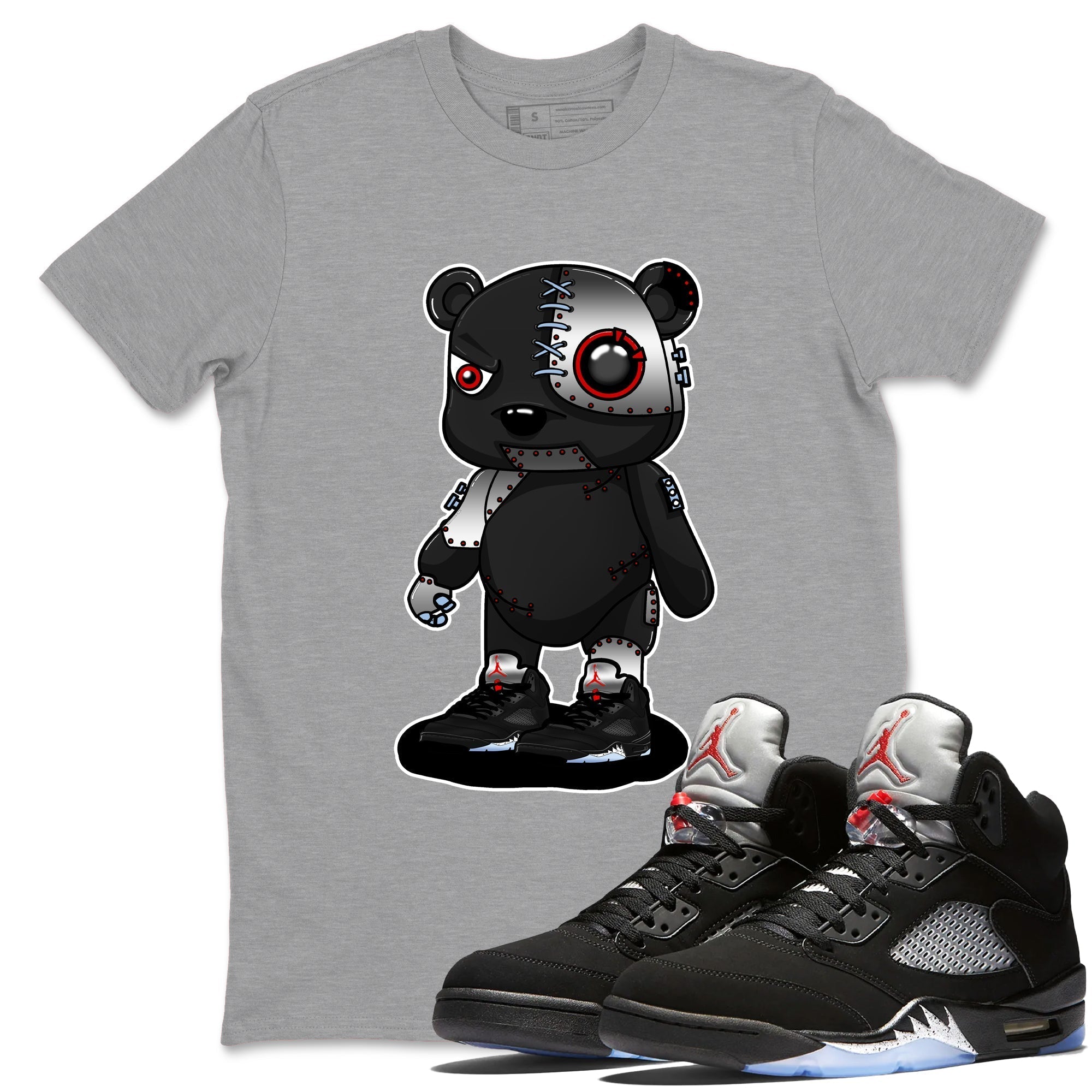 Cyborg Bear snkmatch Tees - Air Jordan 5 Reimagined