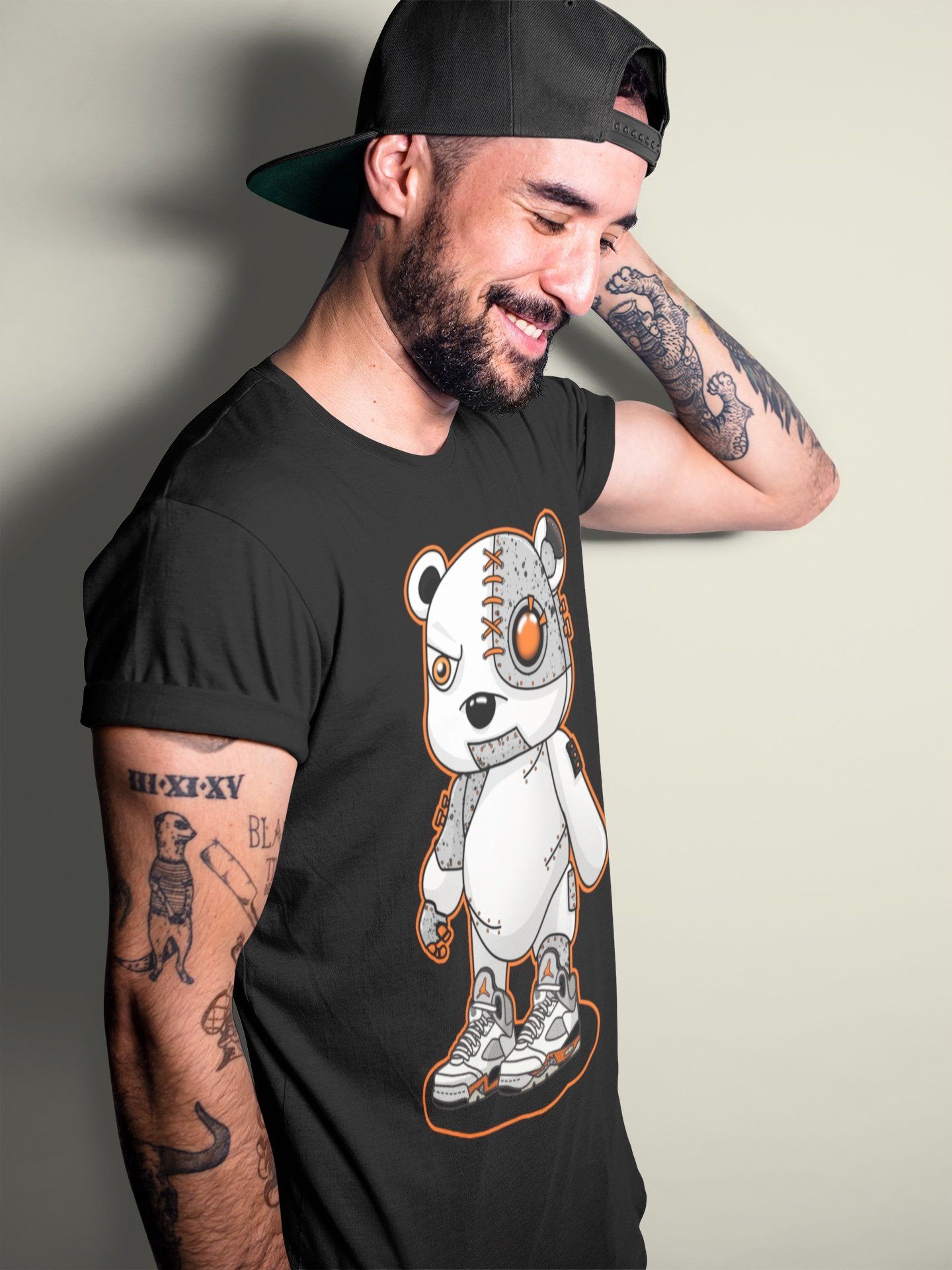 Cyborg Bear Unisex Tops - Air Jordan 5 Shattered Backboard