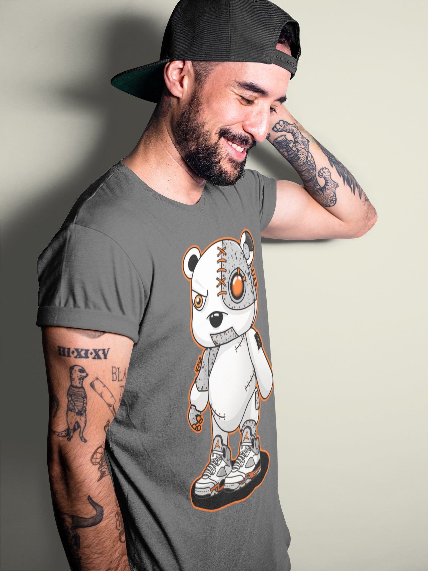 Cyborg Bear Unisex Tops - Air Jordan 5 Shattered Backboard