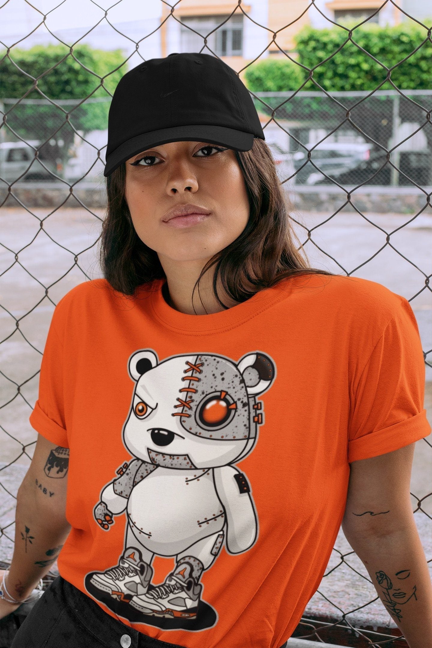 Cyborg Bear Unisex Tops - Air Jordan 5 Shattered Backboard