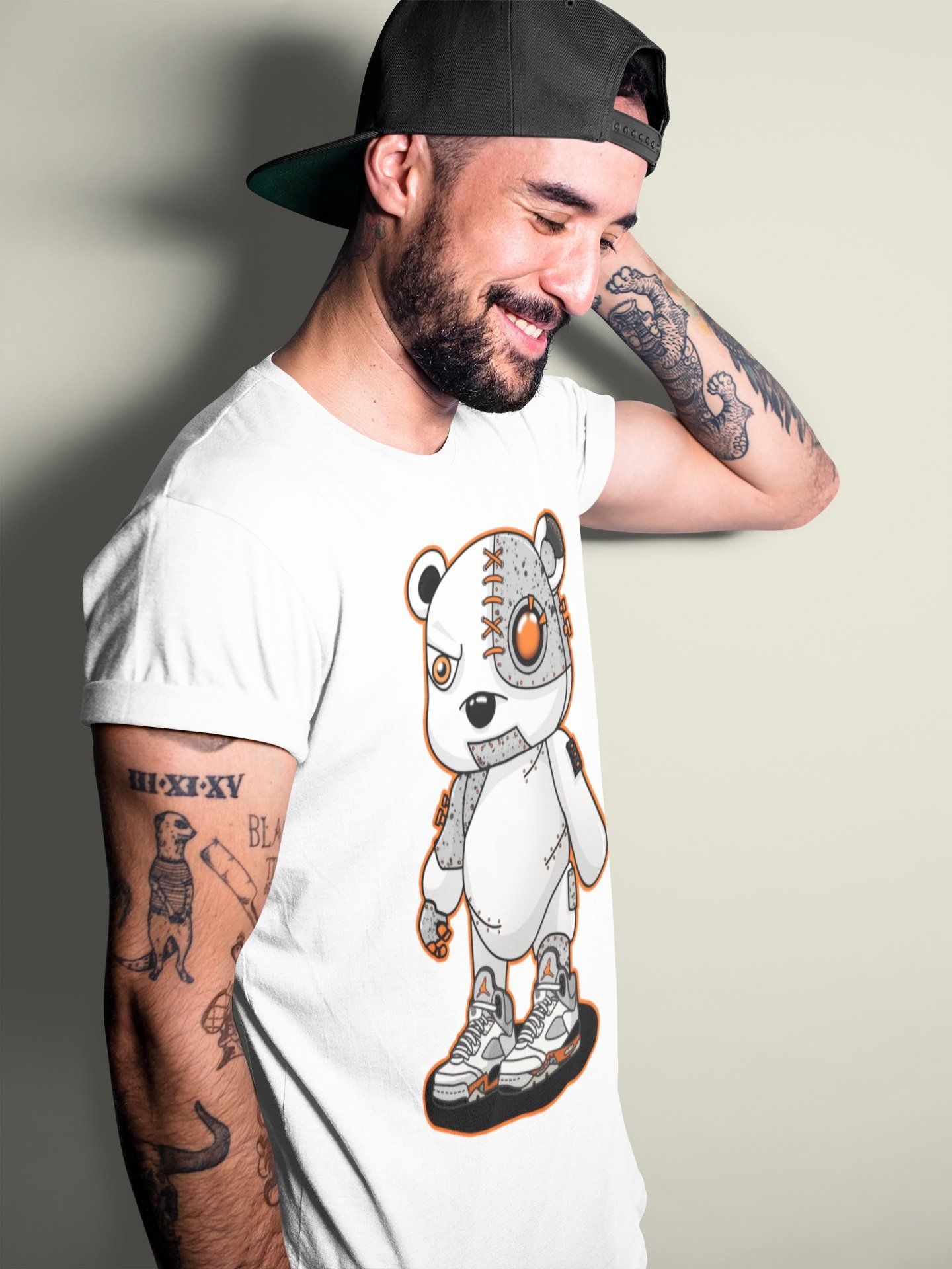 Cyborg Bear Unisex Tops - Air Jordan 5 Shattered Backboard