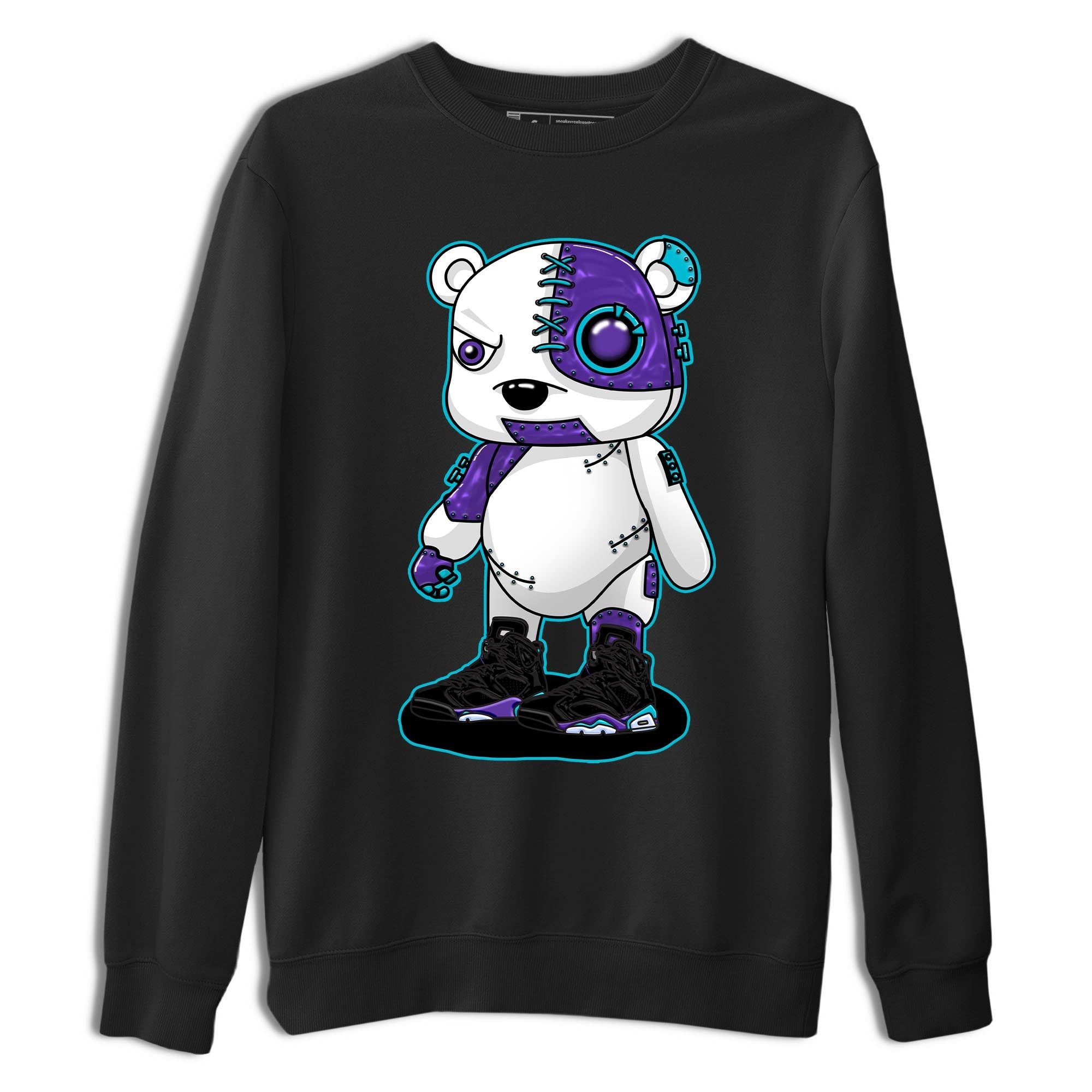 Cyborg Bear snkmatch Tee - Air Jordan 6 Aqua