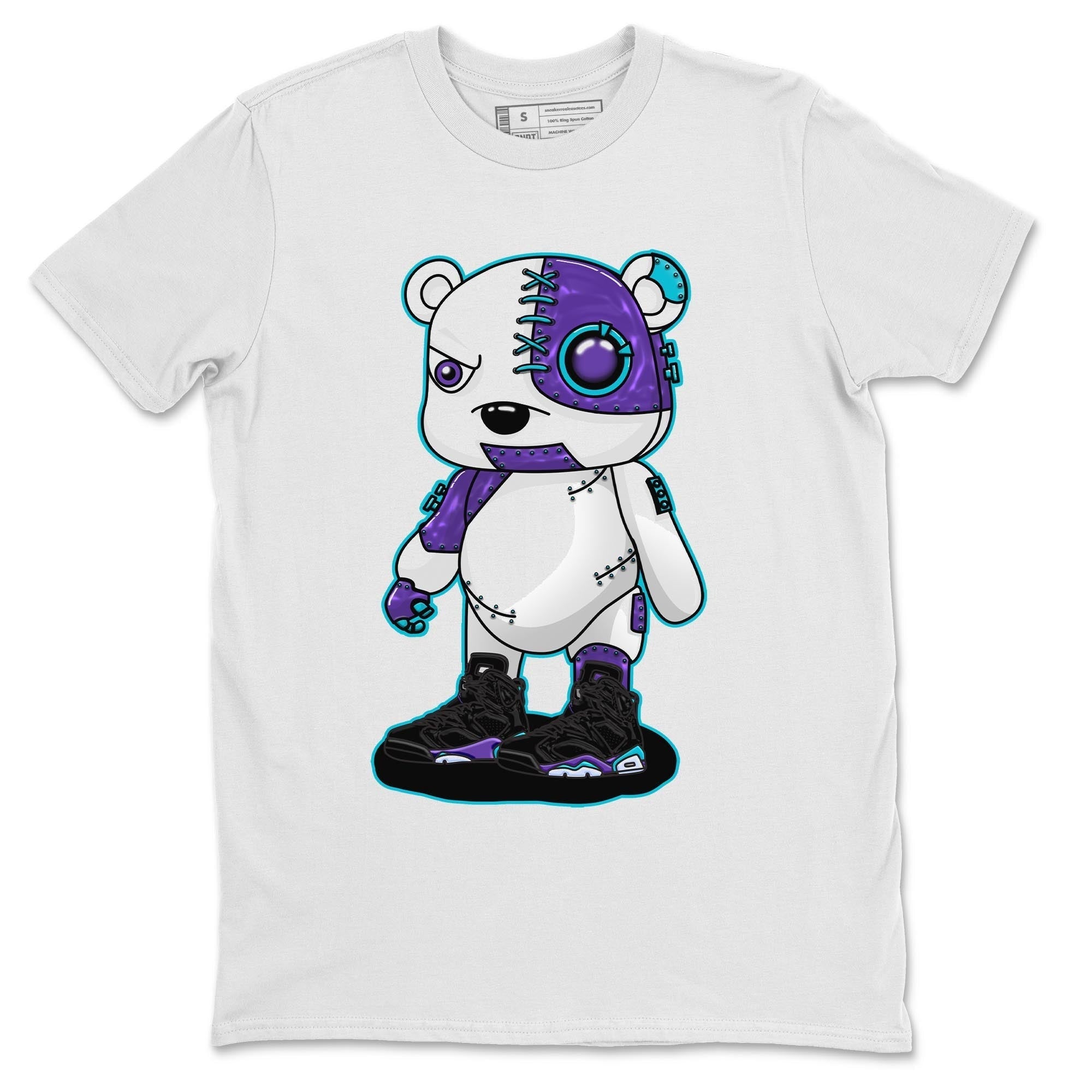 Cyborg Bear snkmatch Tee - Air Jordan 6 Aqua