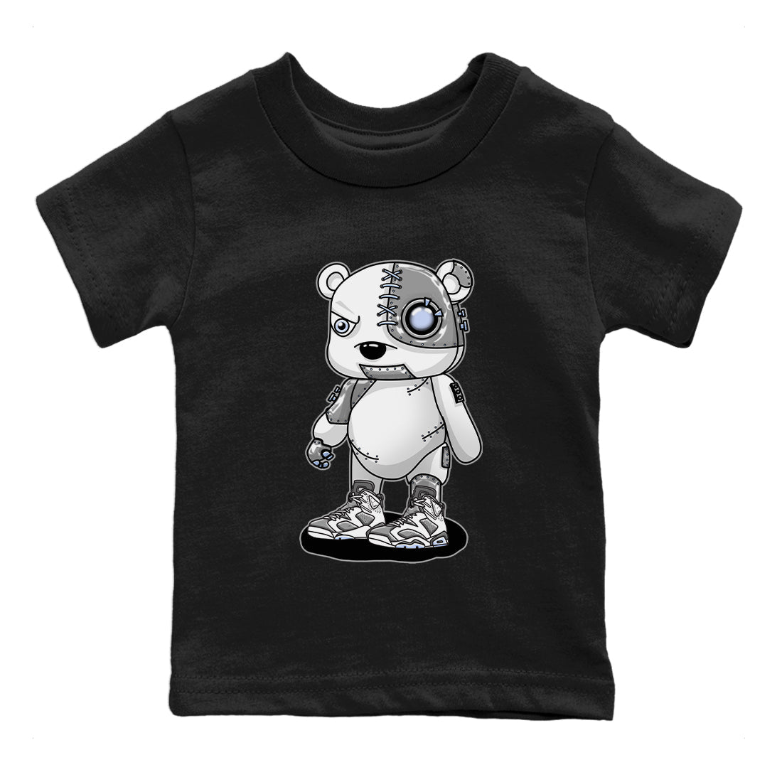 Cyborg Bear Kids Tops - Air Jordan 6 Cool Grey