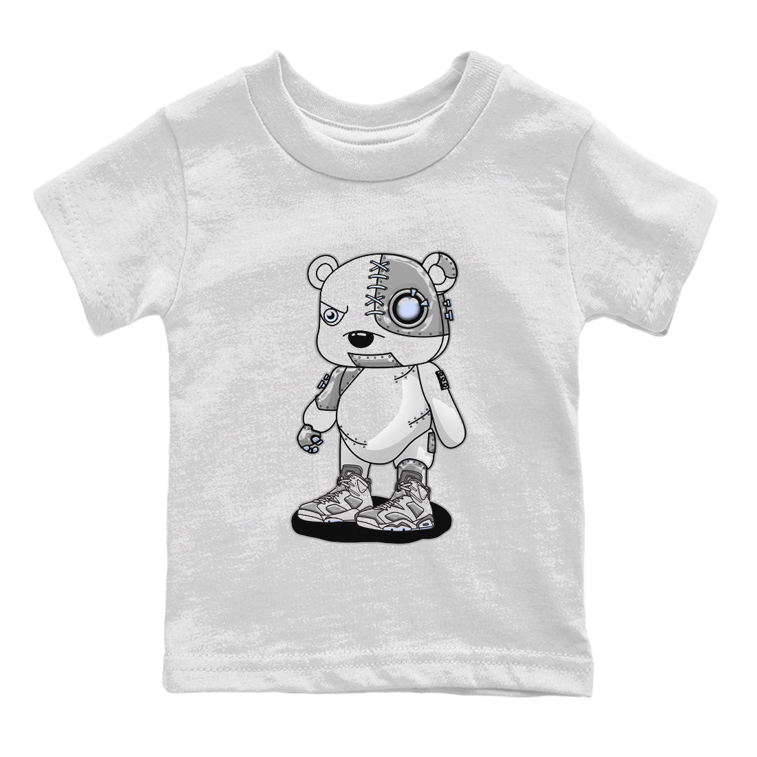 Cyborg Bear Kids Tops - Air Jordan 6 Cool Grey