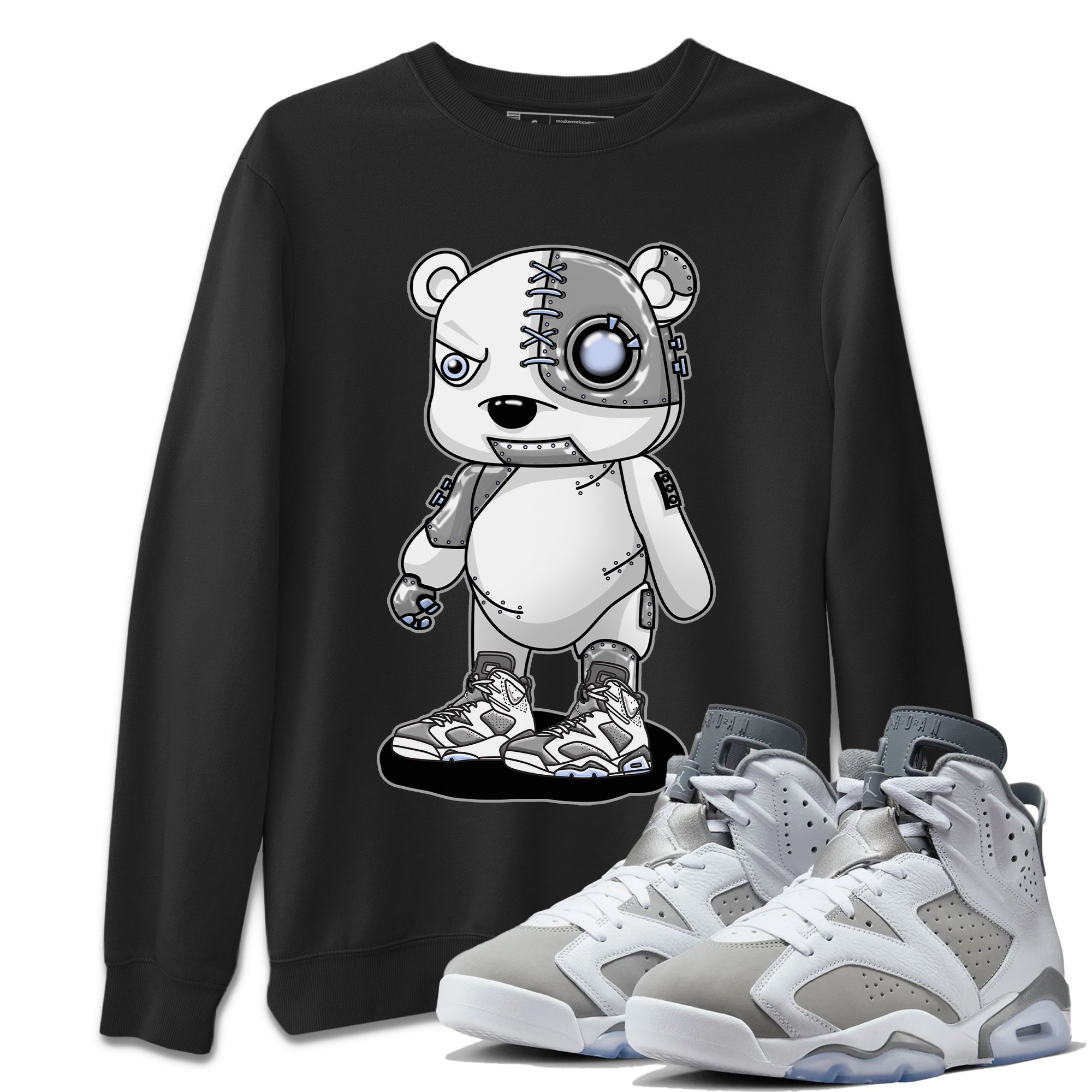 Cyborg Bear Unisex Tops - Air Jordan 6 Cool Grey