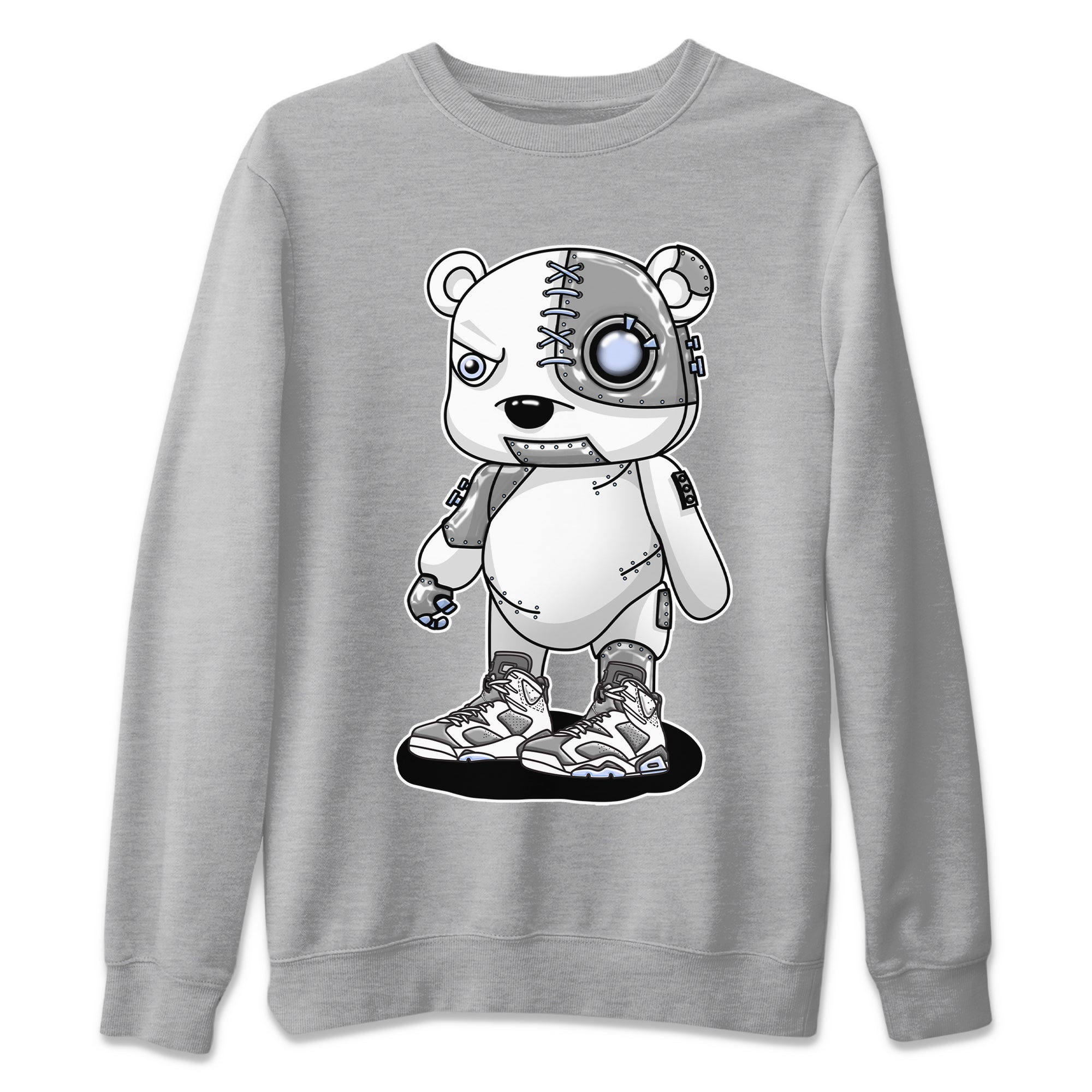 Cyborg Bear Unisex Tops - Air Jordan 6 Cool Grey