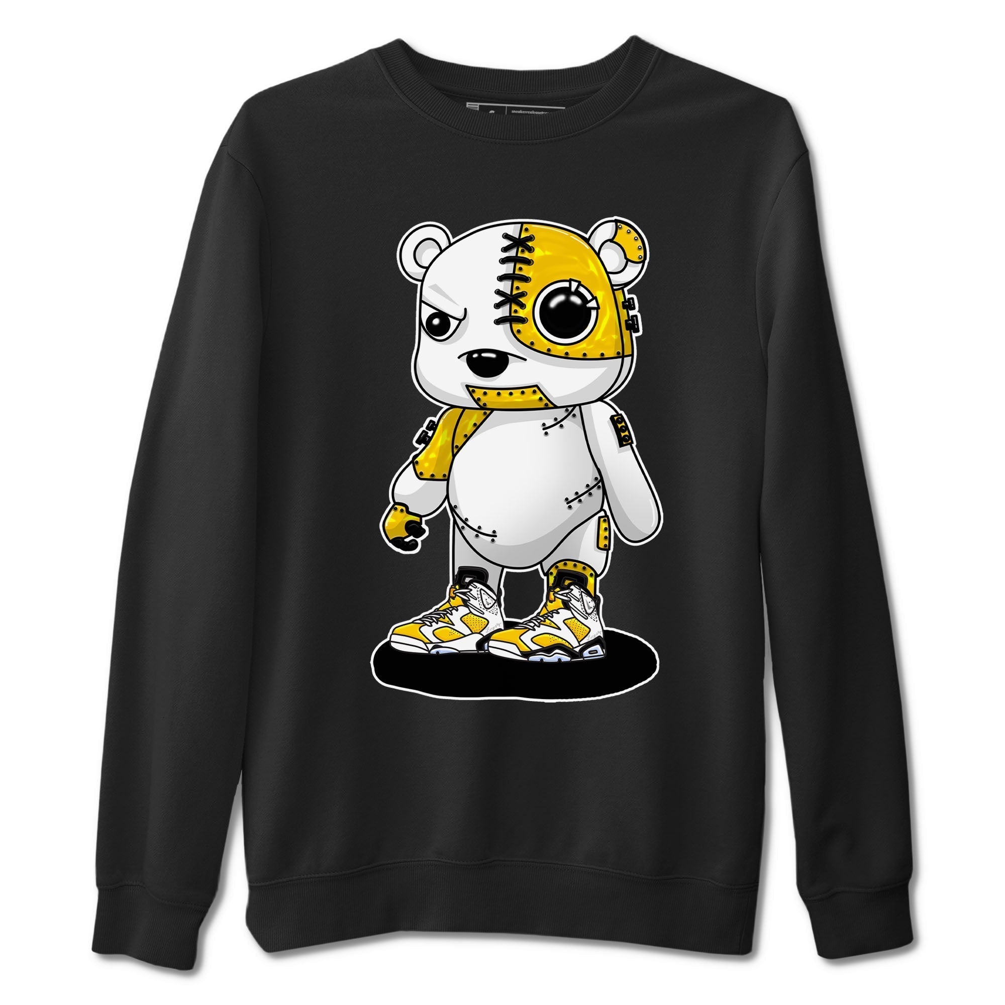 Cyborg Bear snkmatch Tees - Air Jordan 6 Yellow Ochre