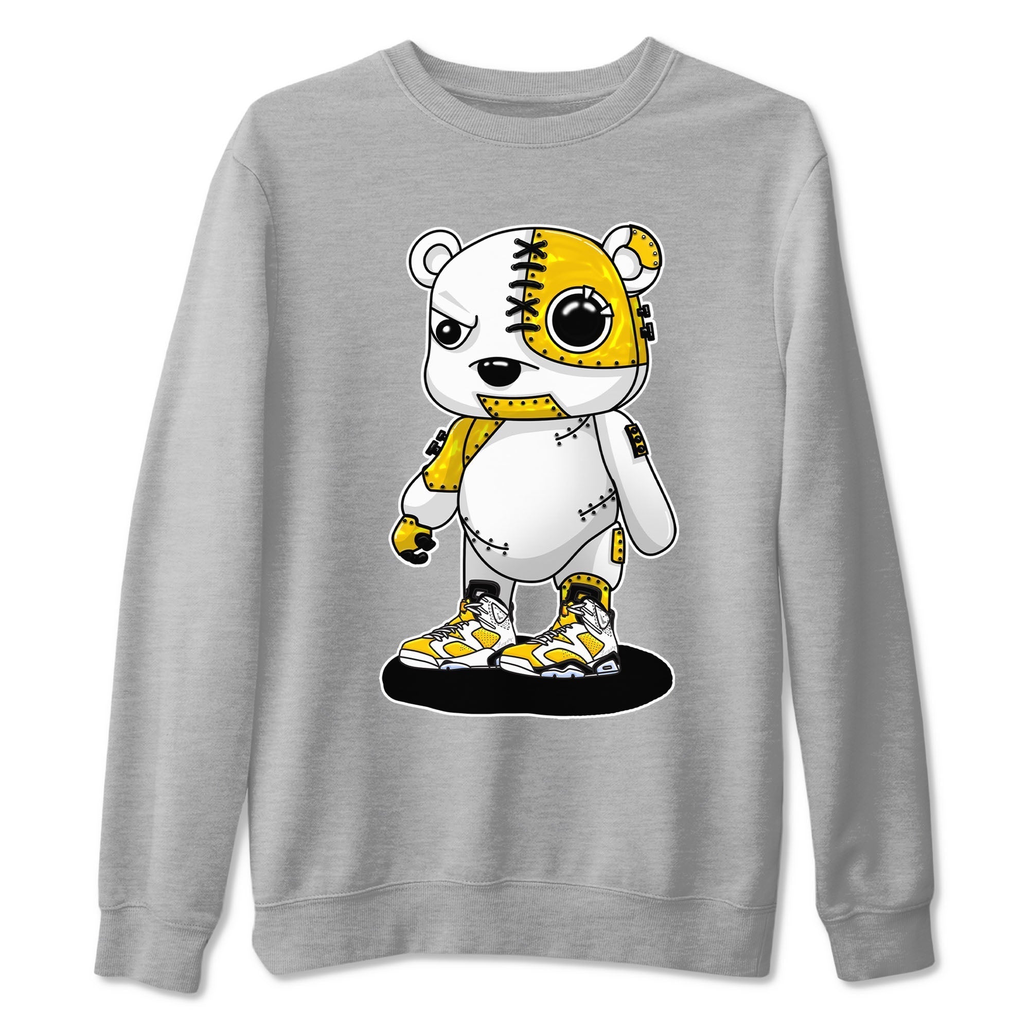 Cyborg Bear snkmatch Tees - Air Jordan 6 Yellow Ochre