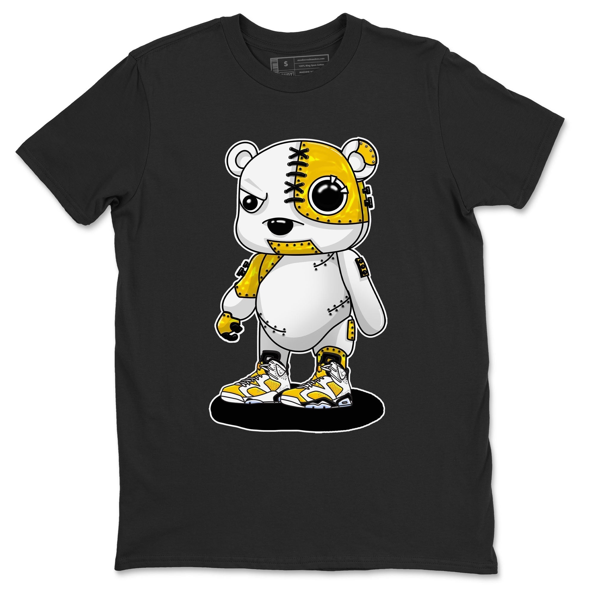 Cyborg Bear snkmatch Tees - Air Jordan 6 Yellow Ochre