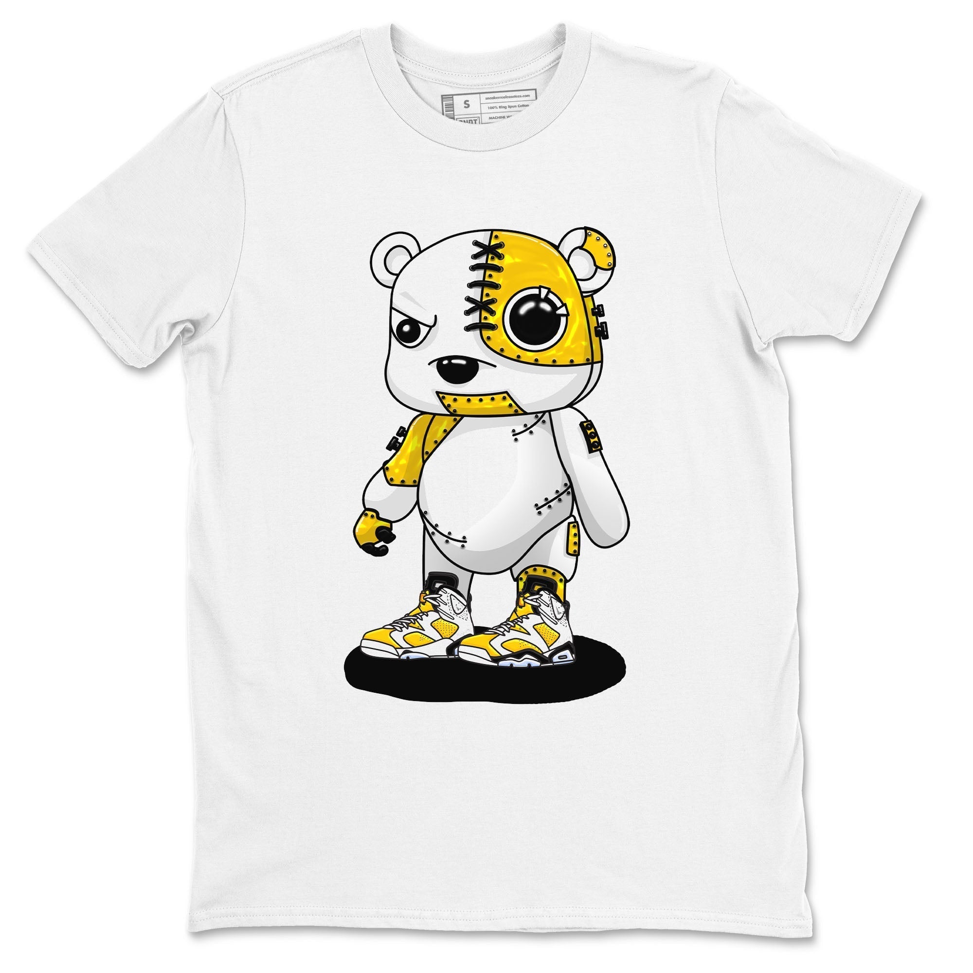 Cyborg Bear snkmatch Tees - Air Jordan 6 Yellow Ochre