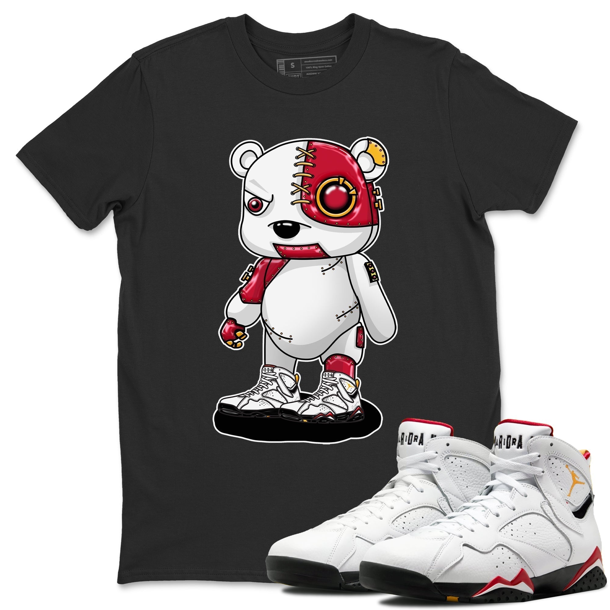 Cyborg Bear Unisex Tops - Air Jordan 7 Cardinal