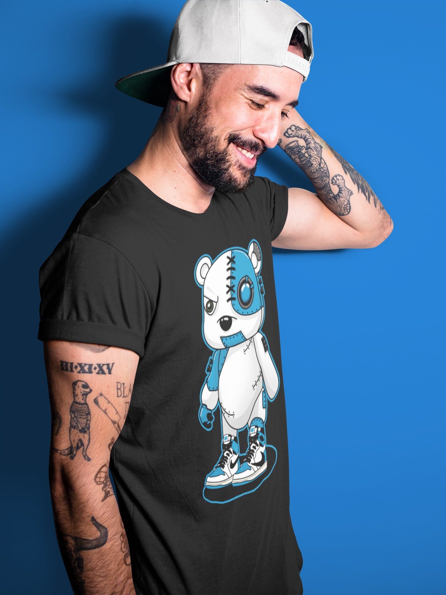 Cyborg Bear Unisex Tops - Air Jordan 1 Travis Scott Fragment