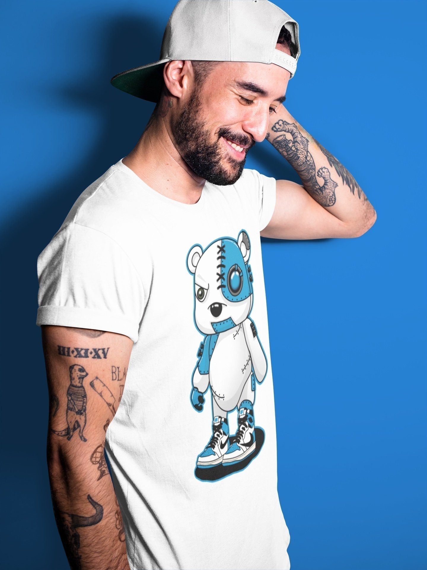Cyborg Bear Unisex Tops - Air Jordan 1 Travis Scott Fragment
