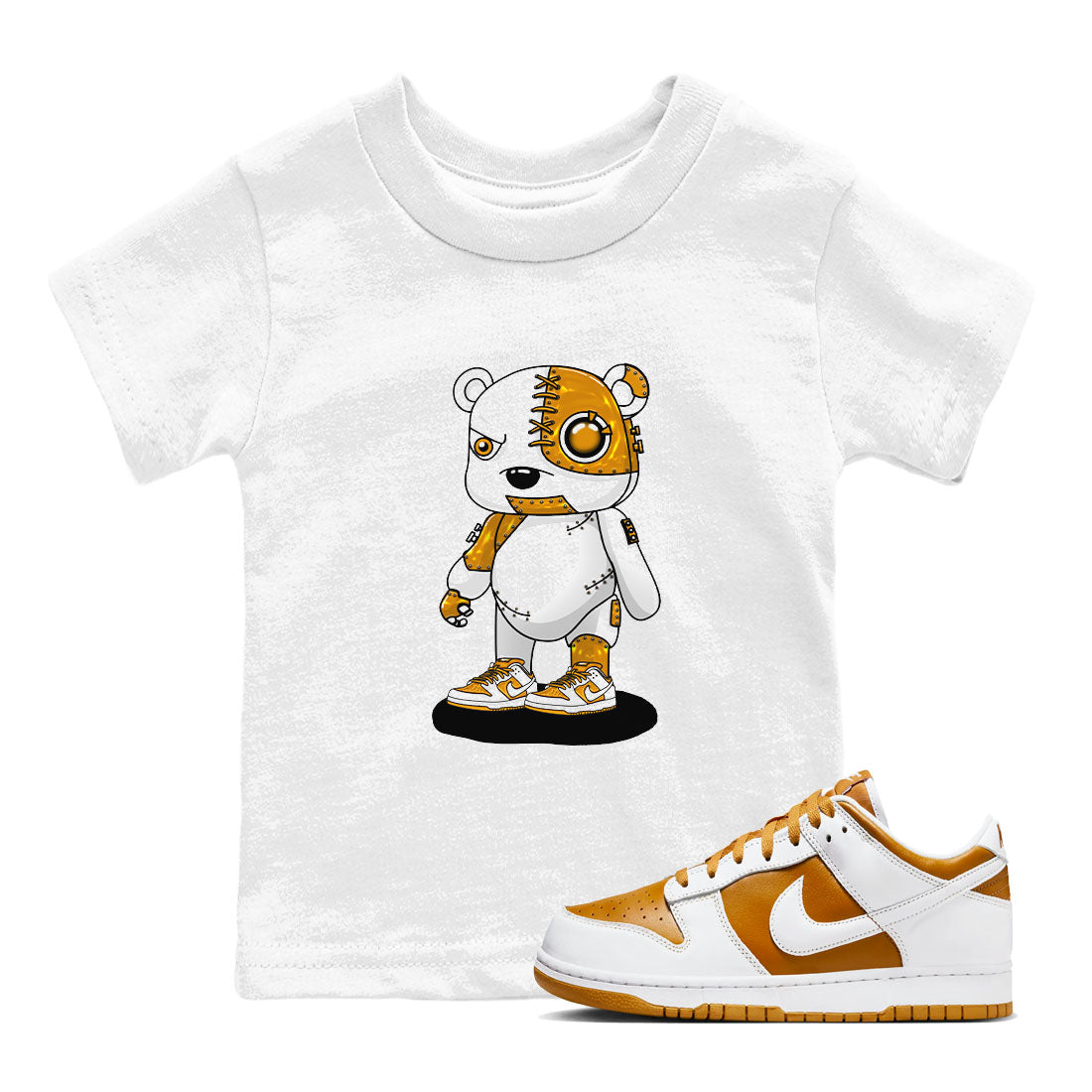 Cyborg Bear snkmatch Tees Kids - Dunk Dark Curry
